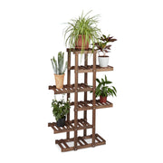 Blumenregal Holz Dunkelbraun von Relaxdays