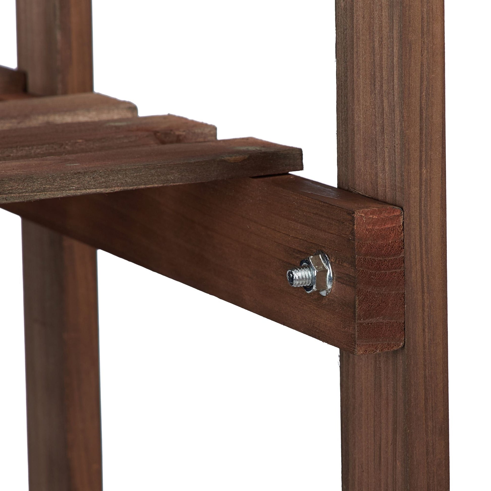 Blumenregal Holz Dunkelbraun von Relaxdays