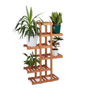 Blumenregal Holz Hellbraun von Relaxdays