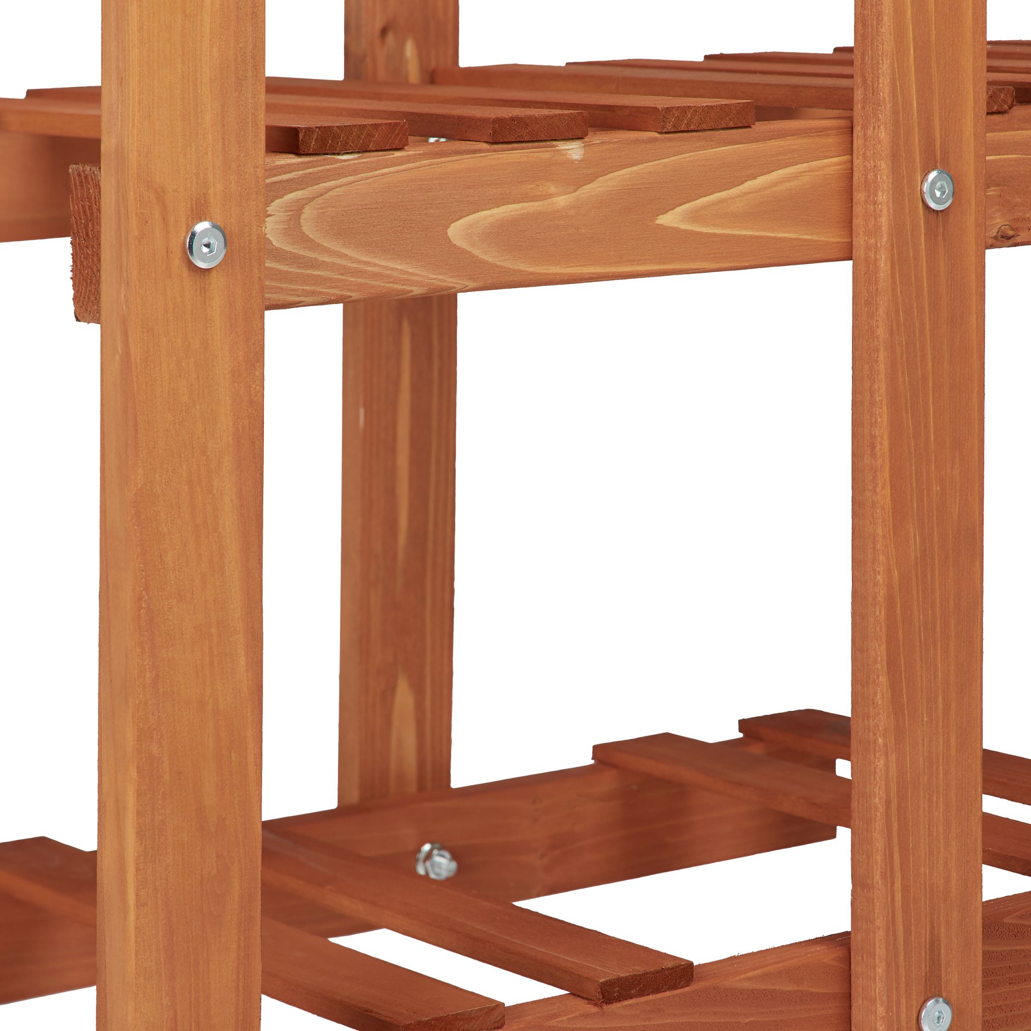 Blumenregal Holz Hellbraun von Relaxdays