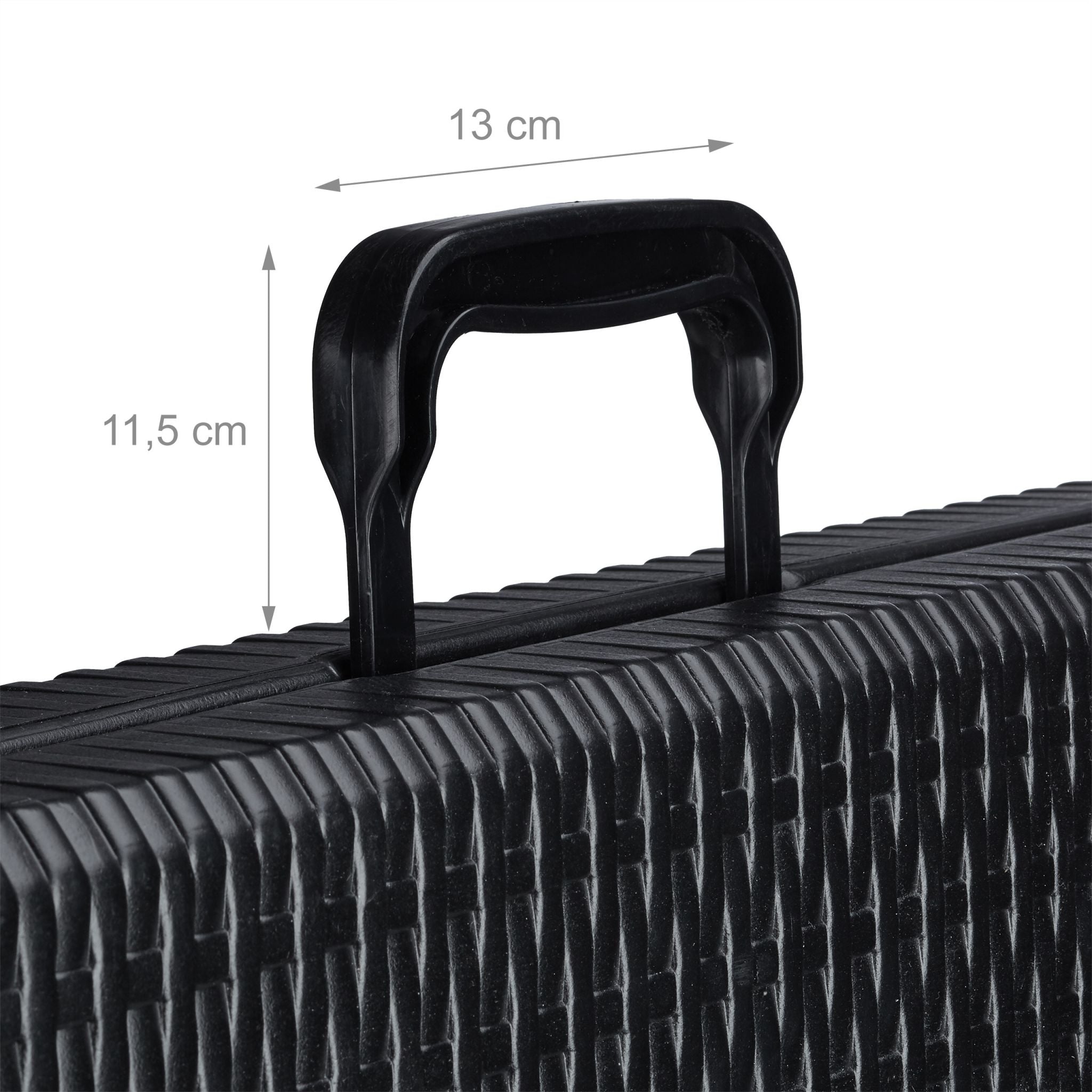 Gartentisch klappbar BASTIAN gross Schwarz von Relaxdays