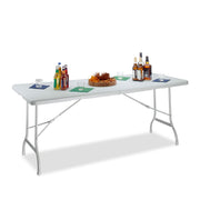 Gartentisch klappbar BASTIAN gross Weiss von Relaxdays