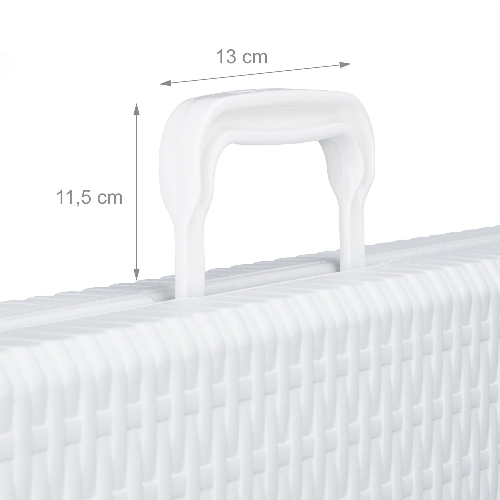 Gartentisch klappbar BASTIAN gross Weiss von Relaxdays