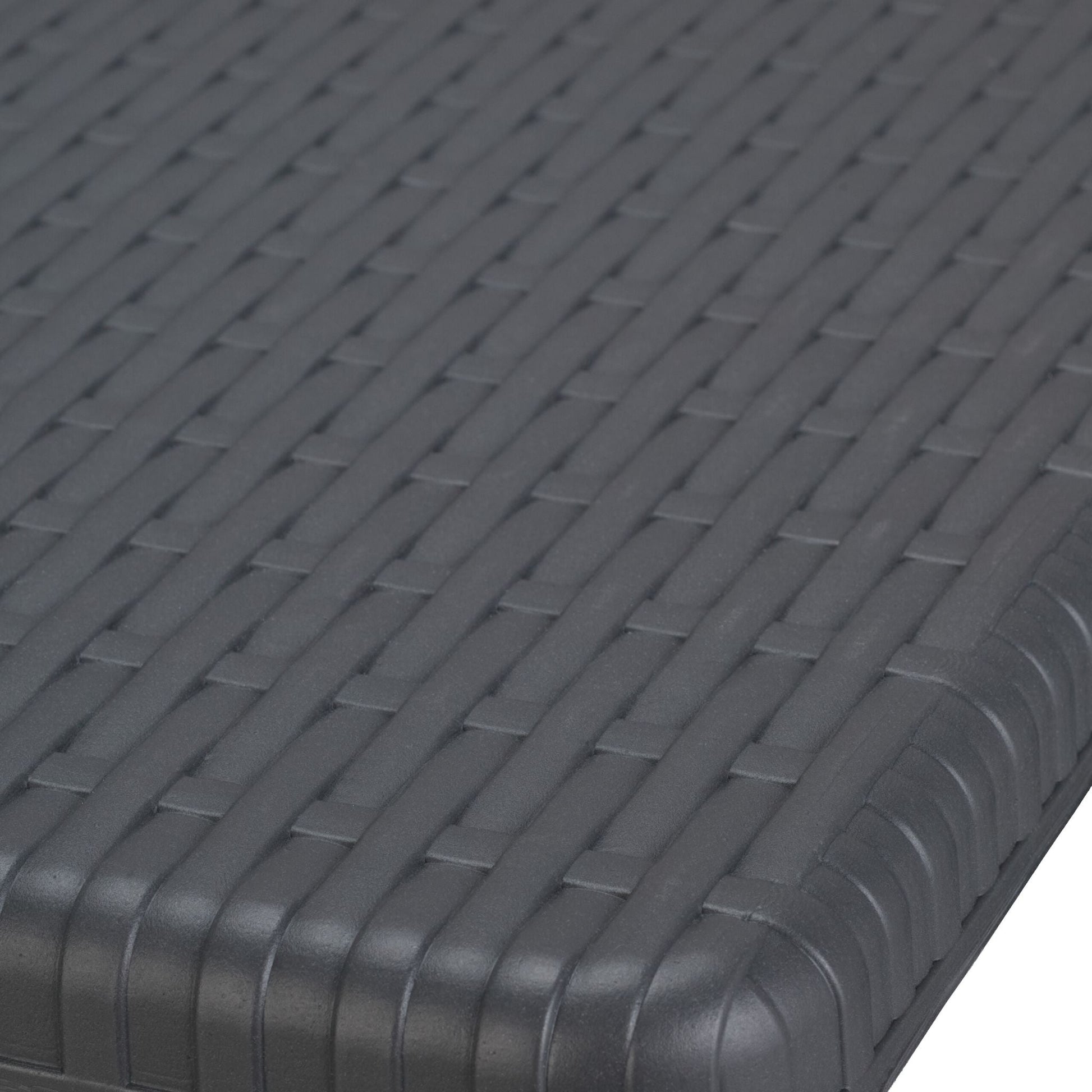 Barhocker Rattan 2er-Set Grau von Relaxdays