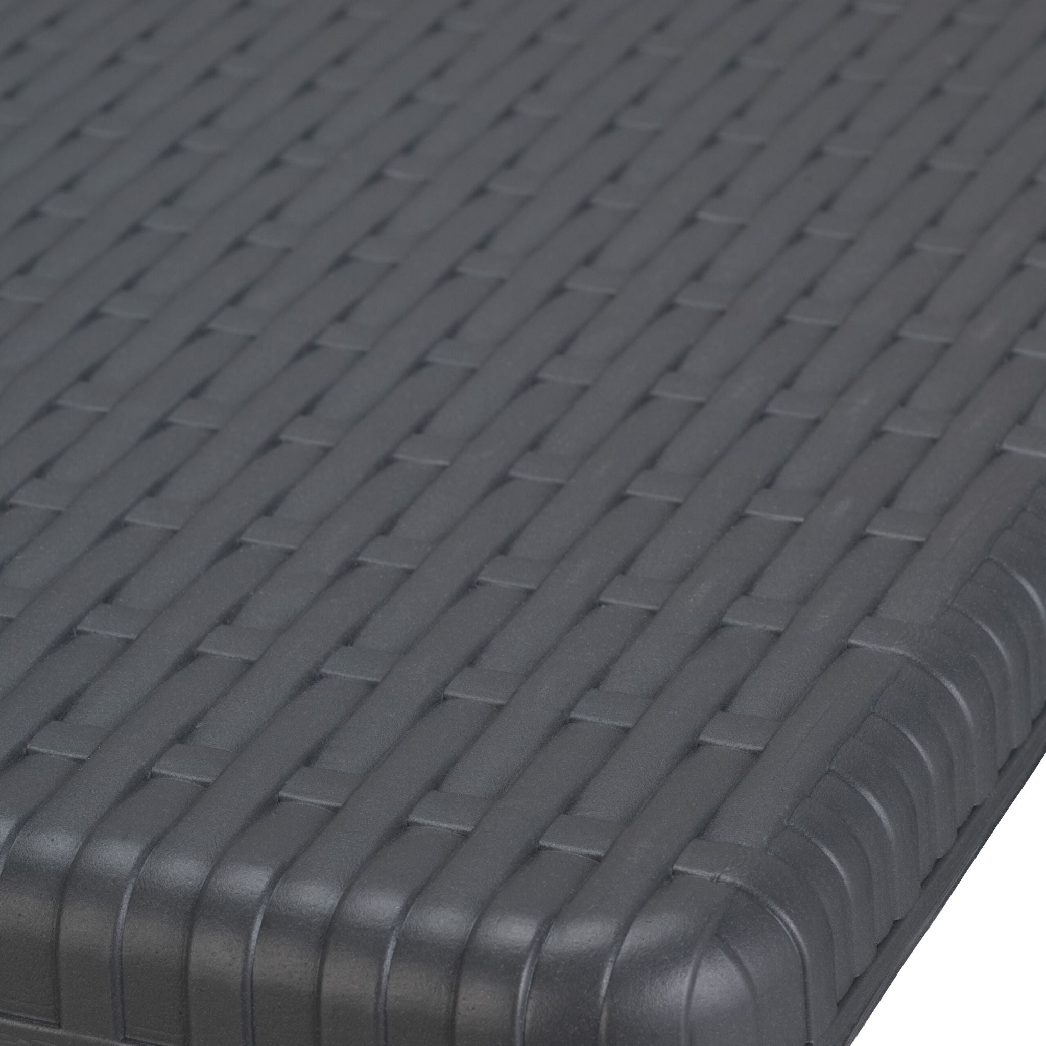 Barhocker Rattan 2er-Set Grau von Relaxdays