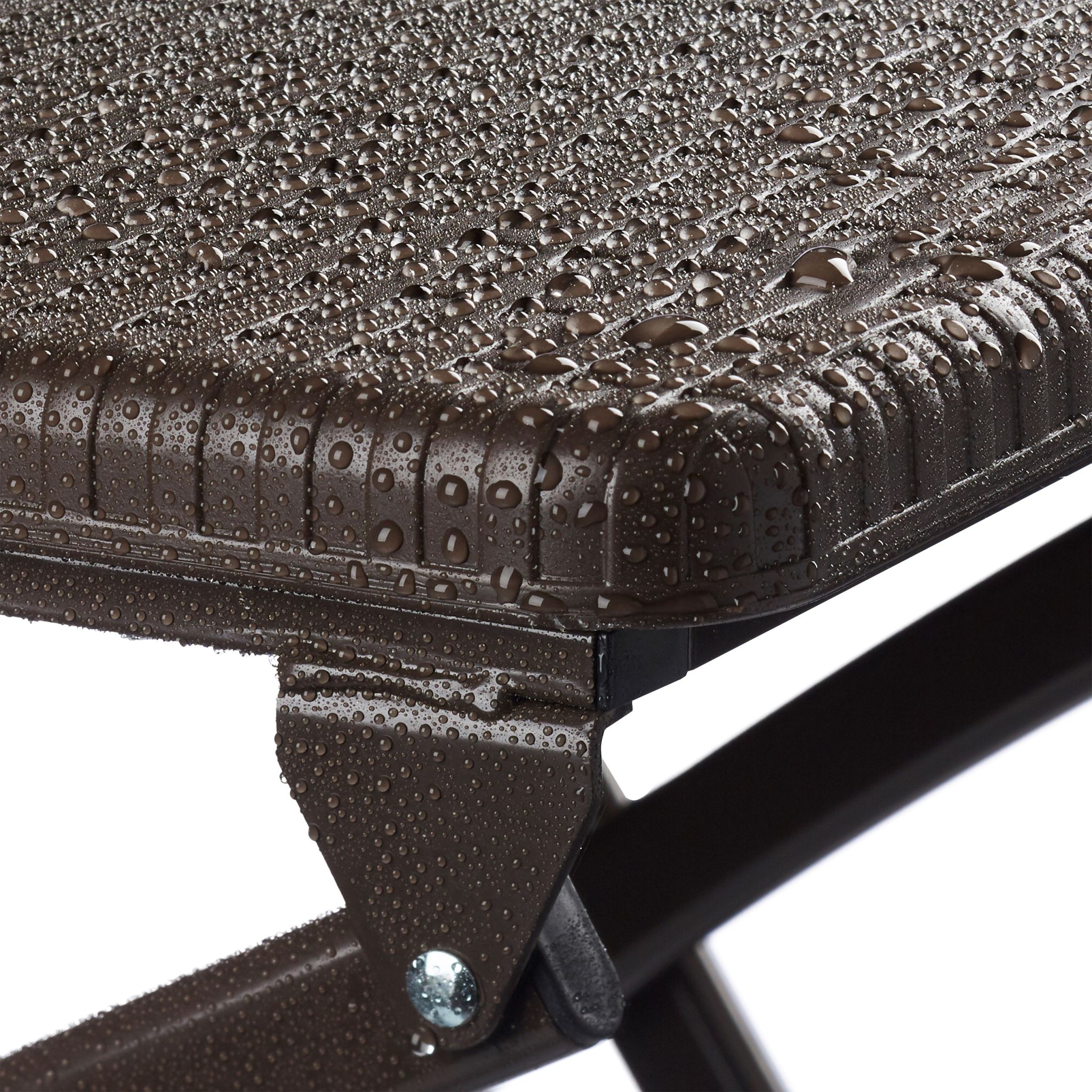Barhocker Rattan 2er-Set Dunkelbraun von Relaxdays