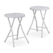 Klapphocker BASTIAN Weiss von Relaxdays