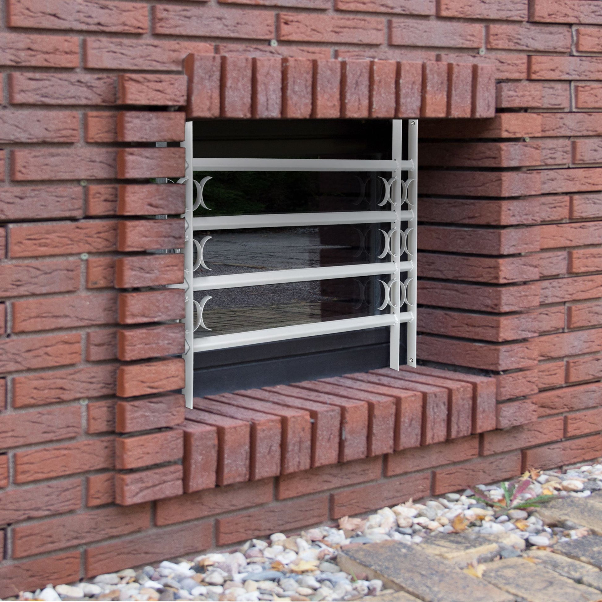 Fenstergitter Einbruchschutz ziehbar Grau von Relaxdays