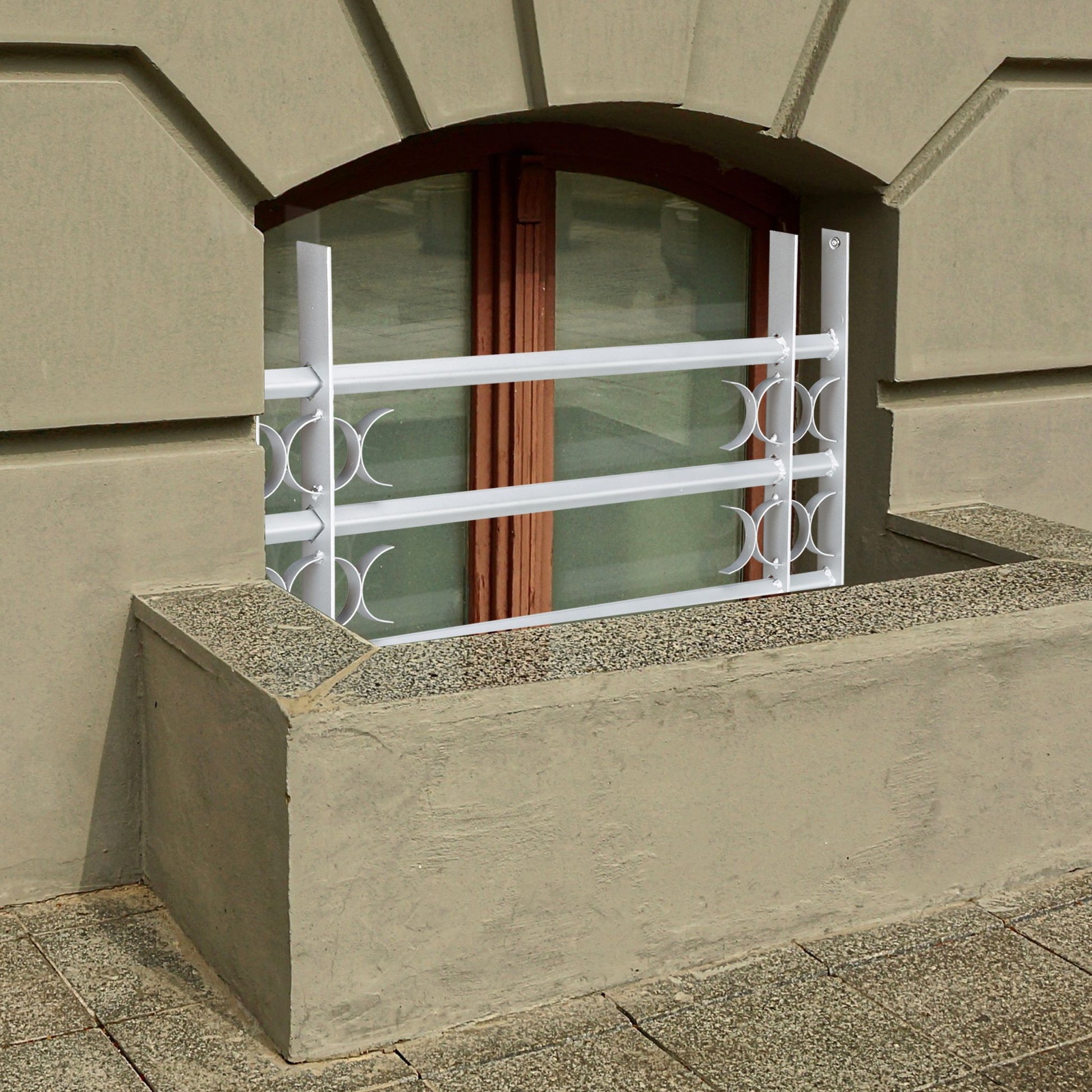 Fenstergitter Einbruchschutz ziehbar Grau von Relaxdays