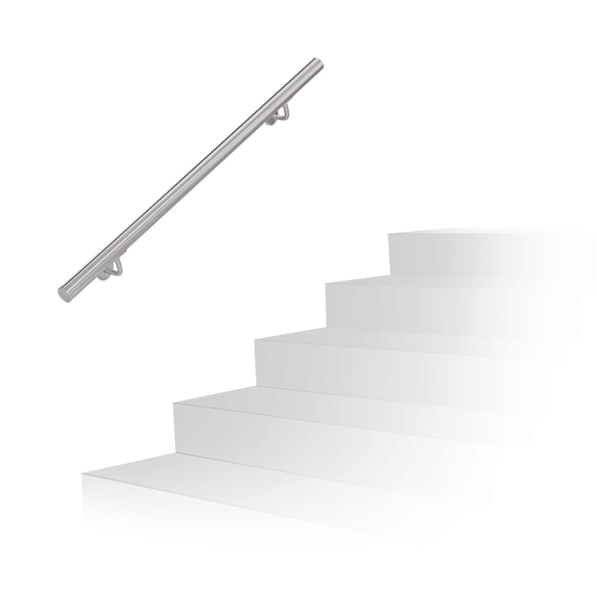 Handlauf Edelstahl Silber von Relaxdays