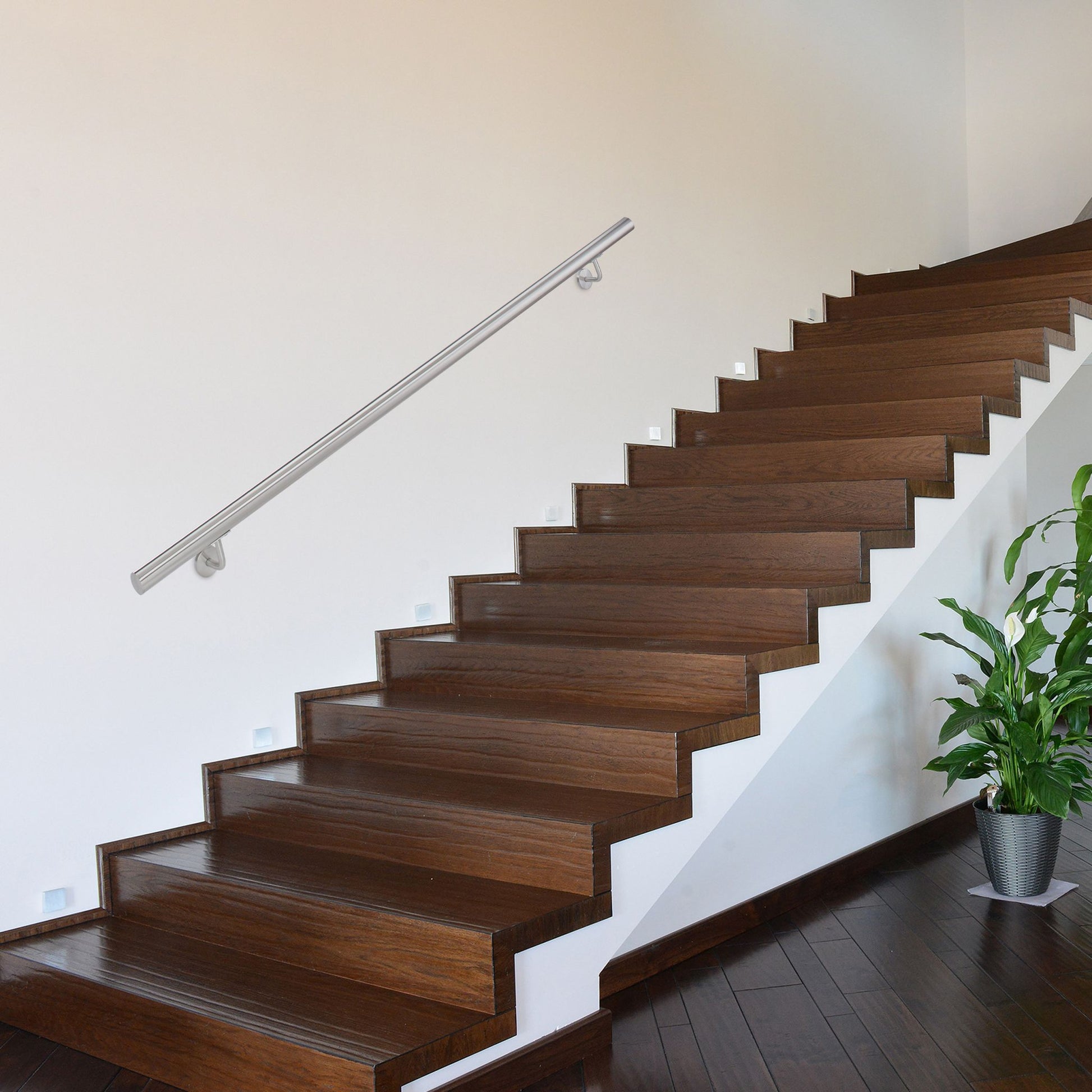 Handlauf Edelstahl Silber von Relaxdays