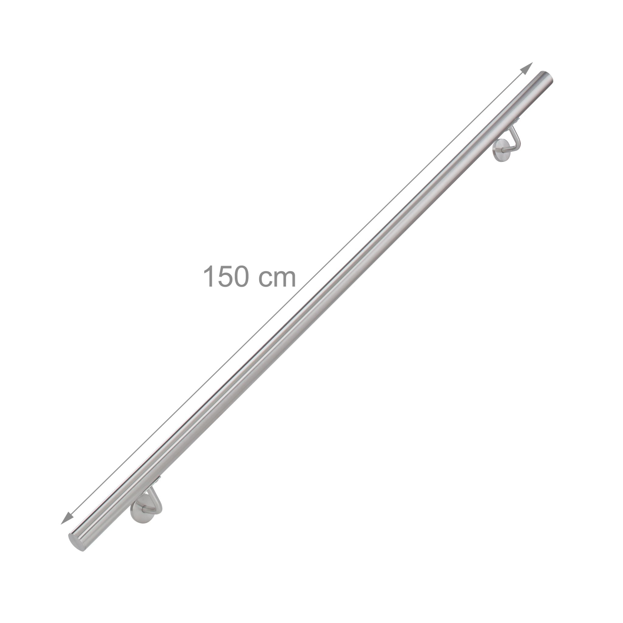 Handlauf Edelstahl Silber von Relaxdays