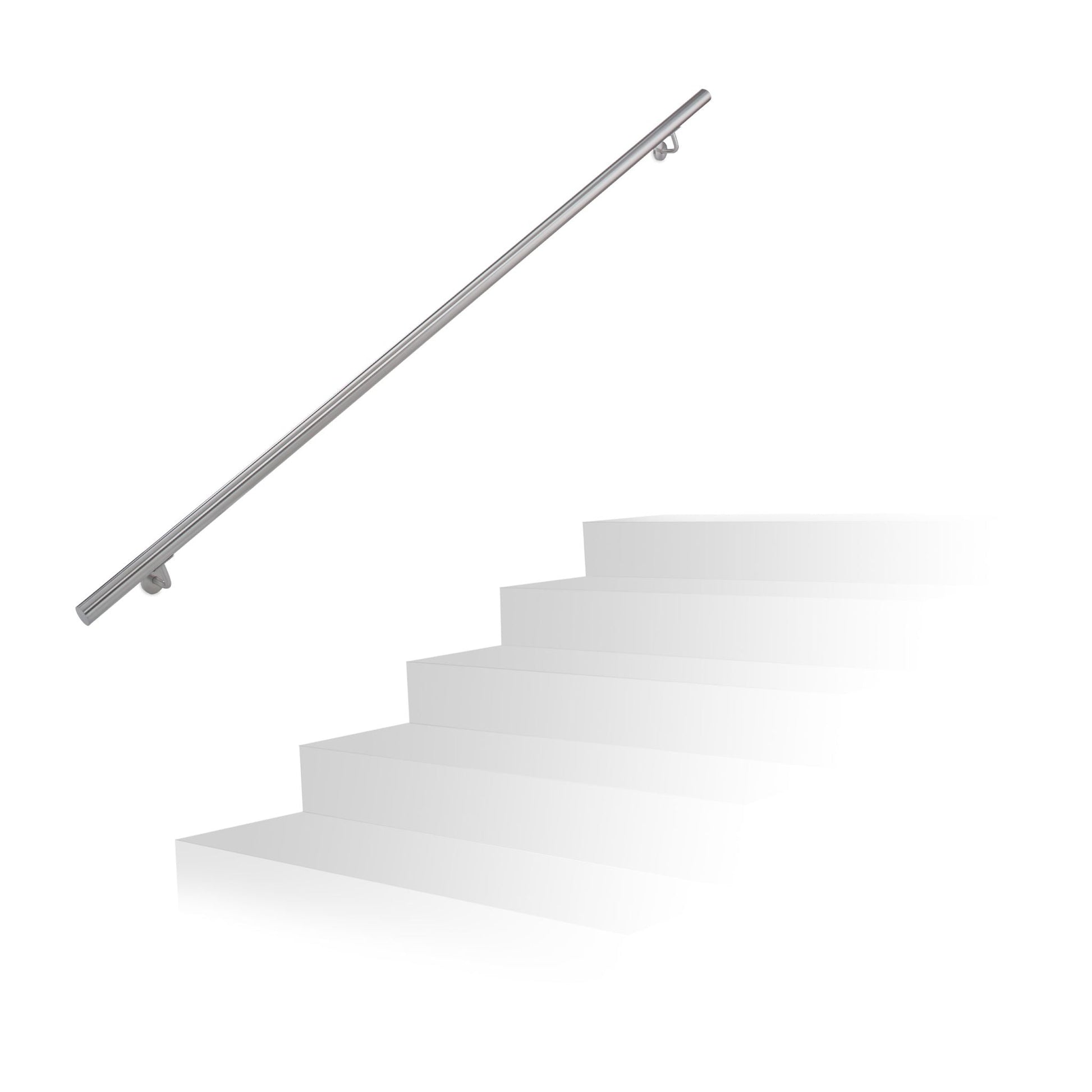 Handlauf Edelstahl Silber von Relaxdays