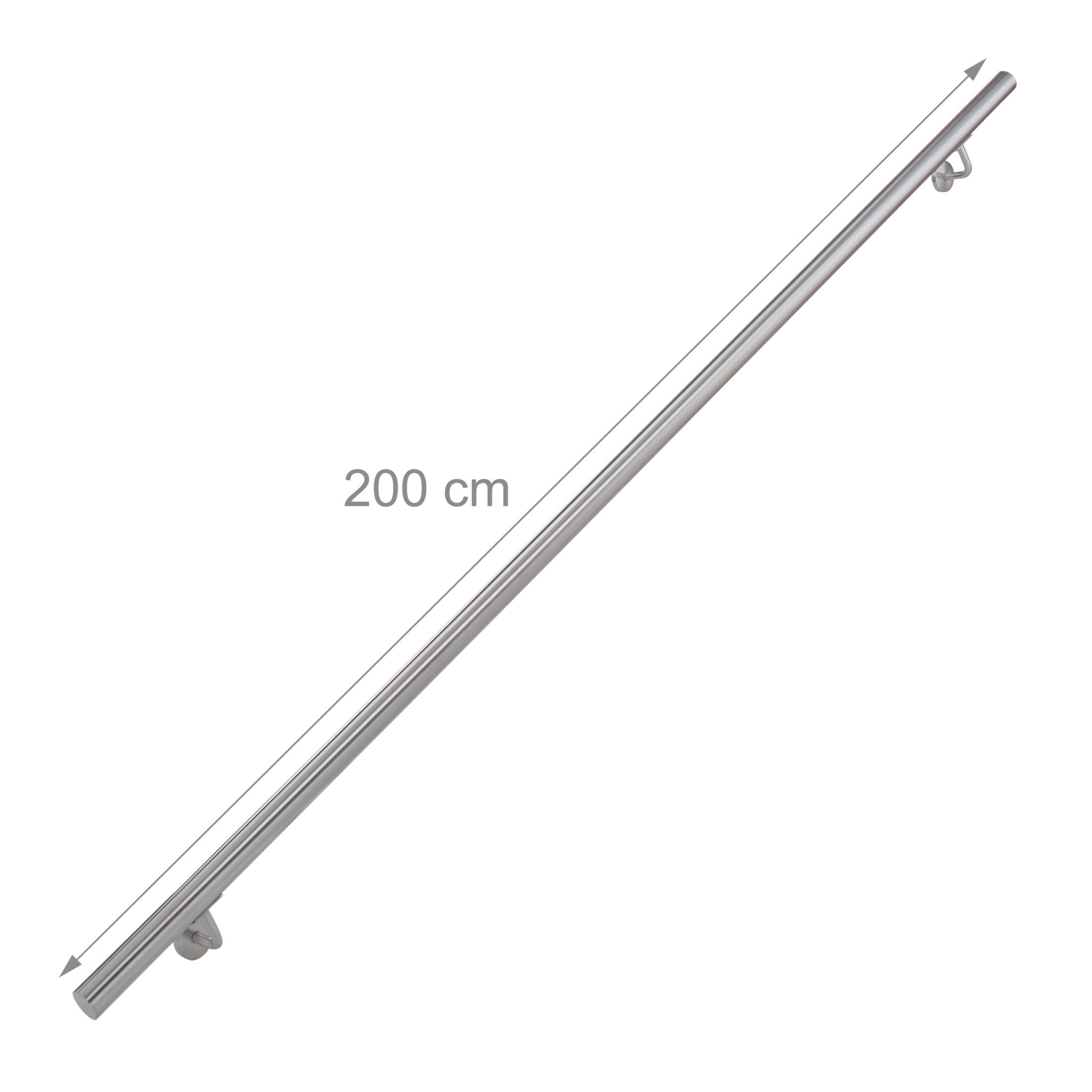 Handlauf Edelstahl Silber von Relaxdays