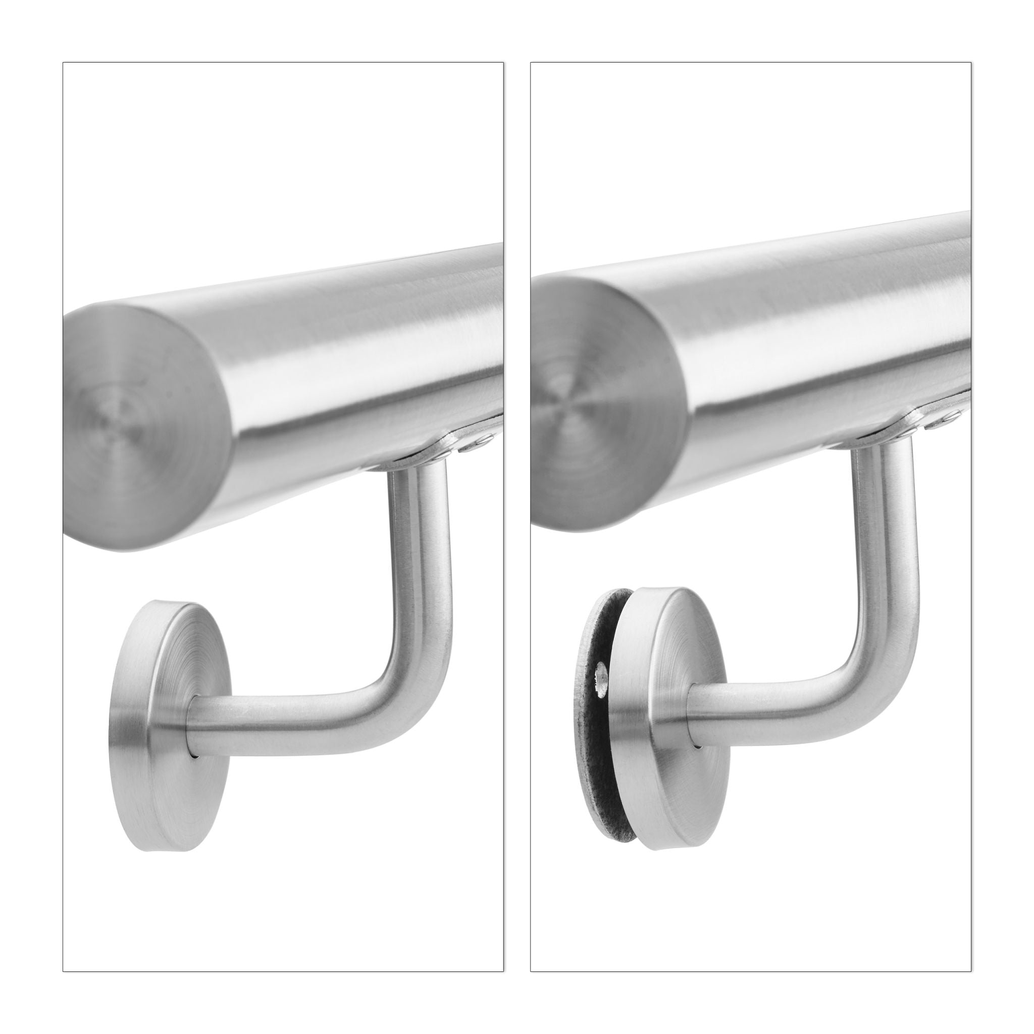 Handlauf Edelstahl Silber von Relaxdays