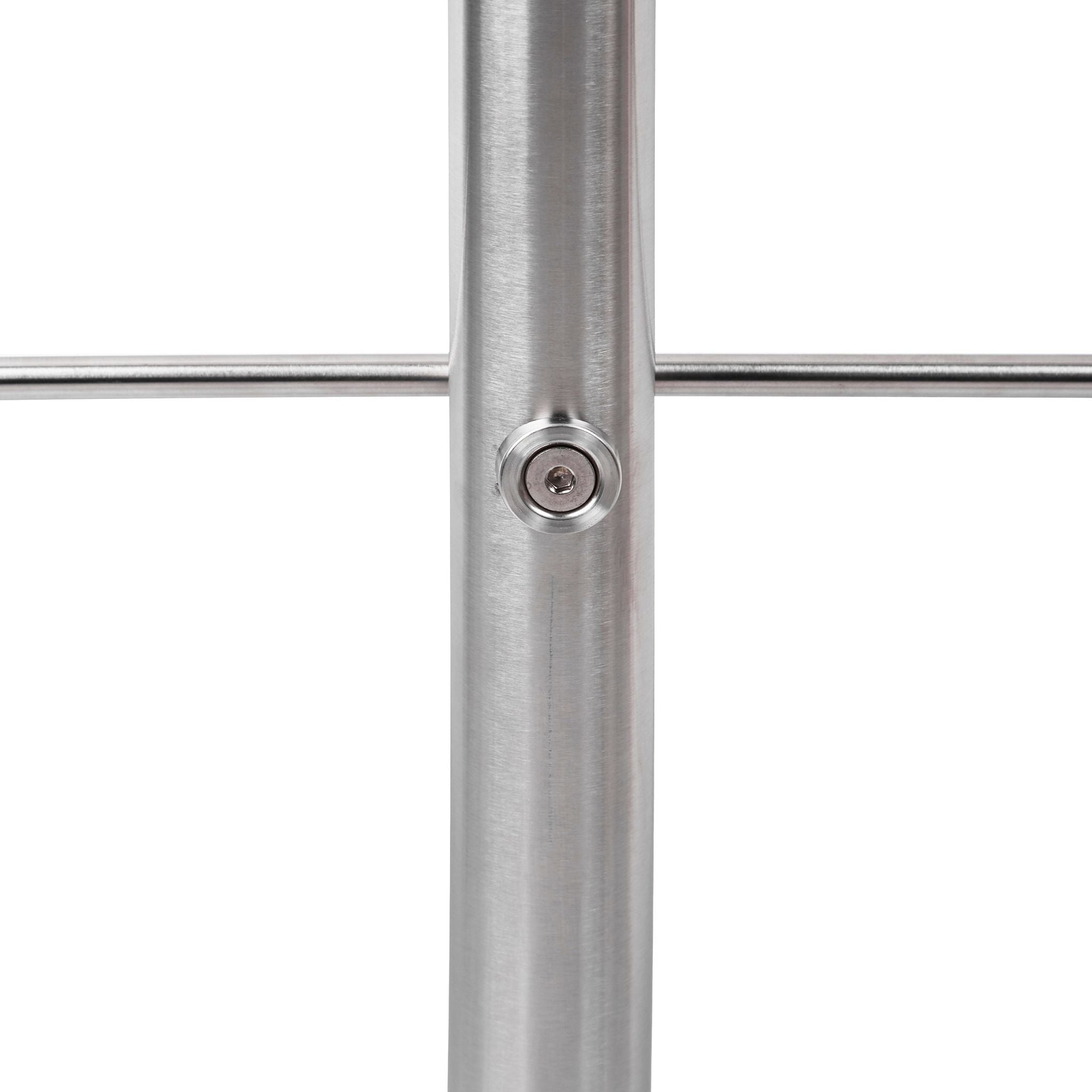 Treppengeländer Edelstahl Silber von Relaxdays