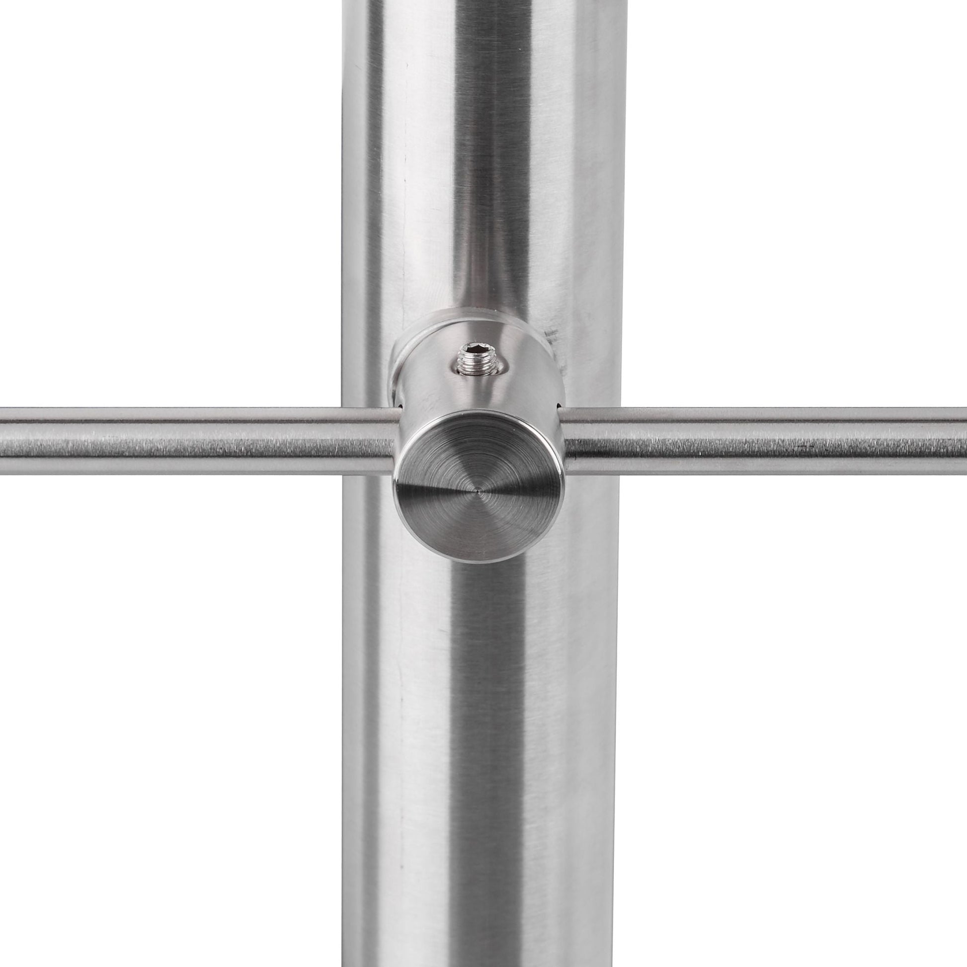 Treppengeländer Edelstahl Silber von Relaxdays