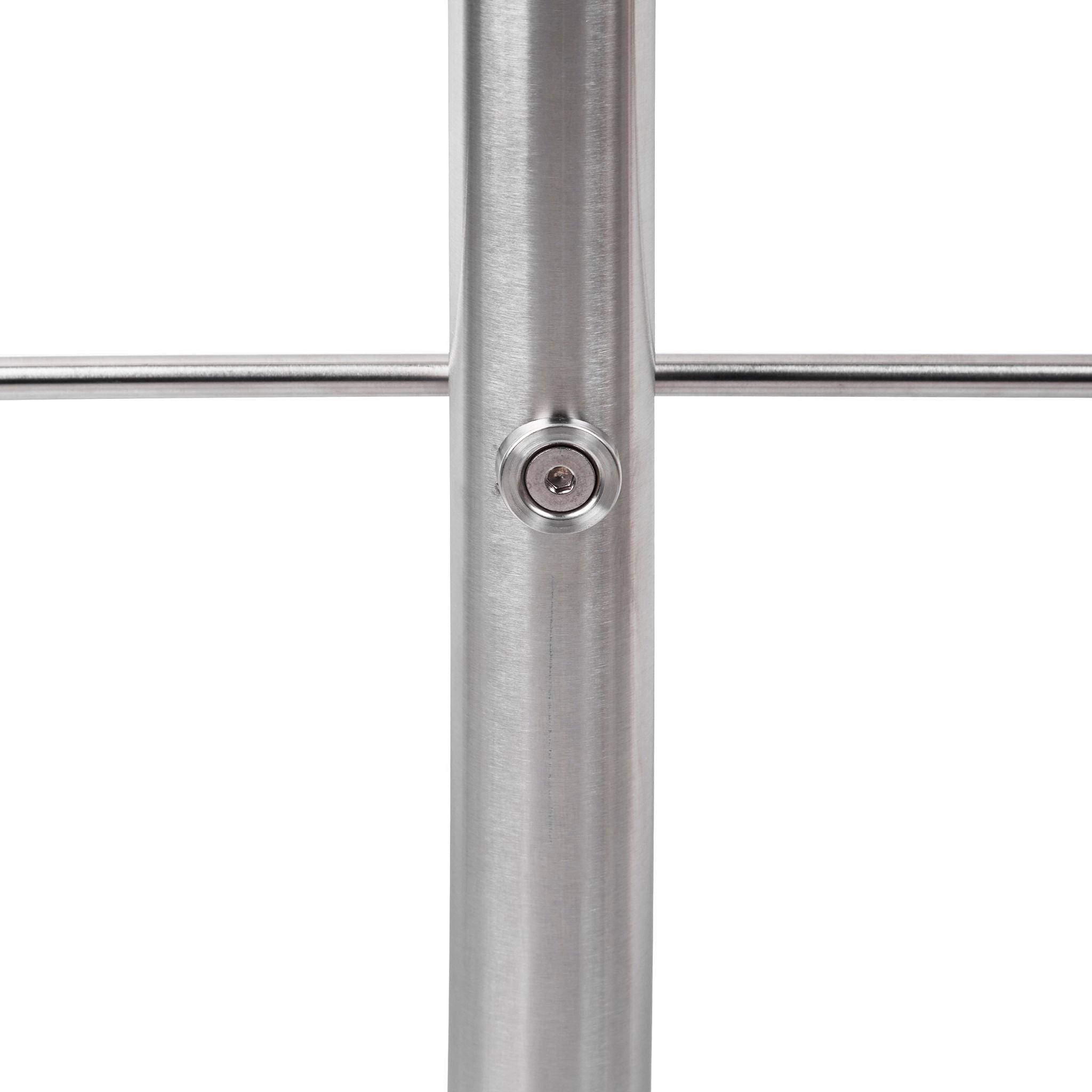Treppengeländer Edelstahl Silber von Relaxdays