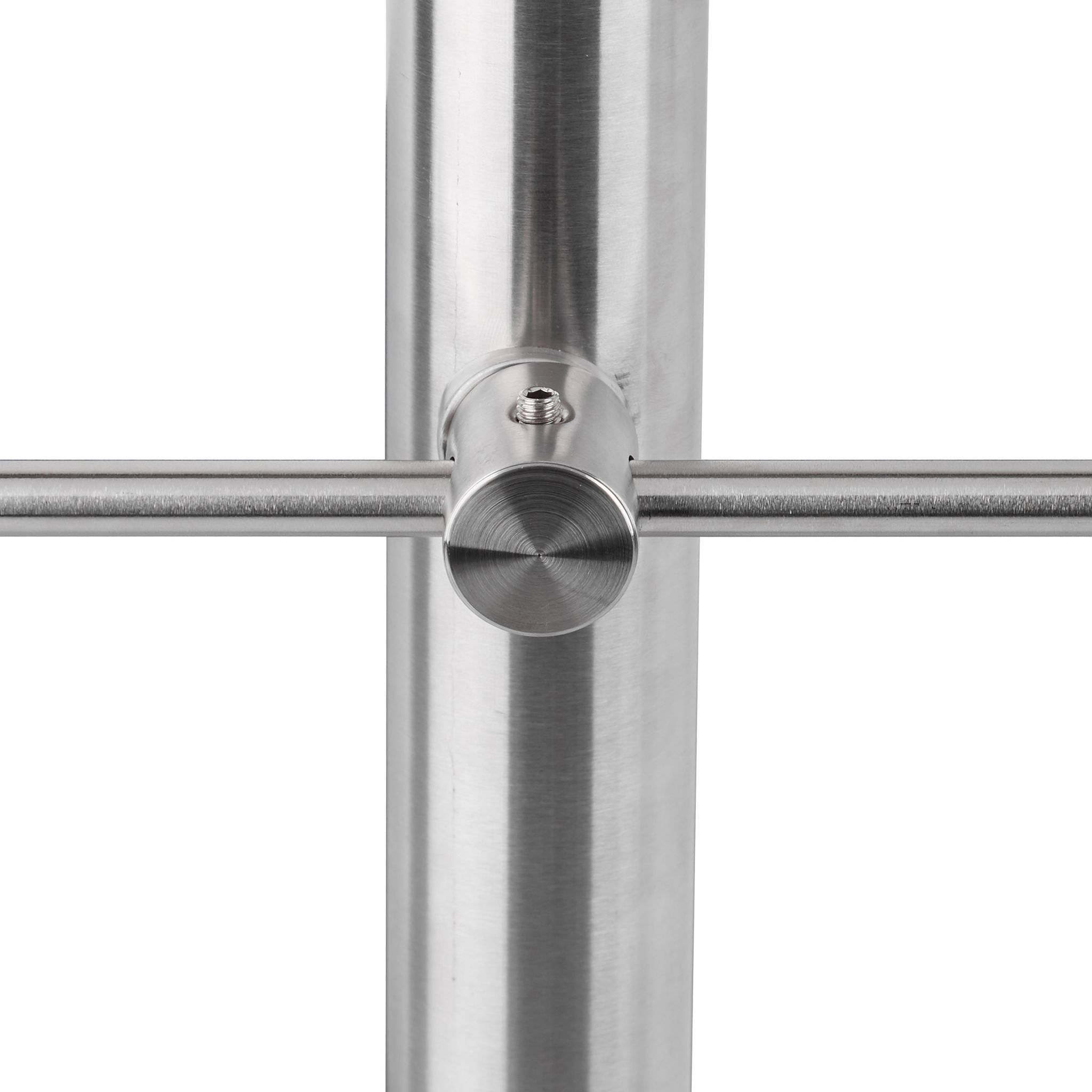 Treppengeländer Edelstahl Silber von Relaxdays