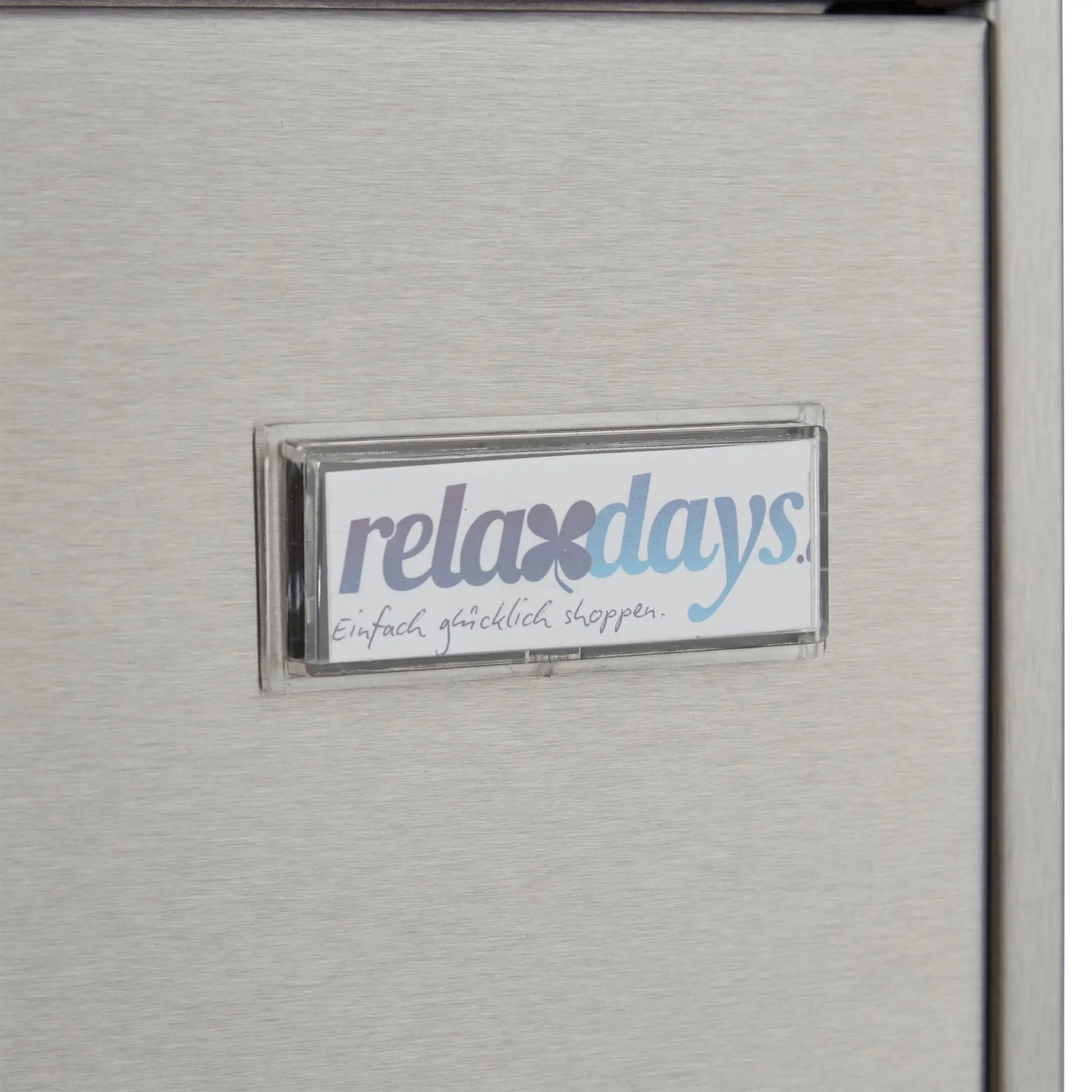 Briefkasten Edelstahl Silber von Relaxdays