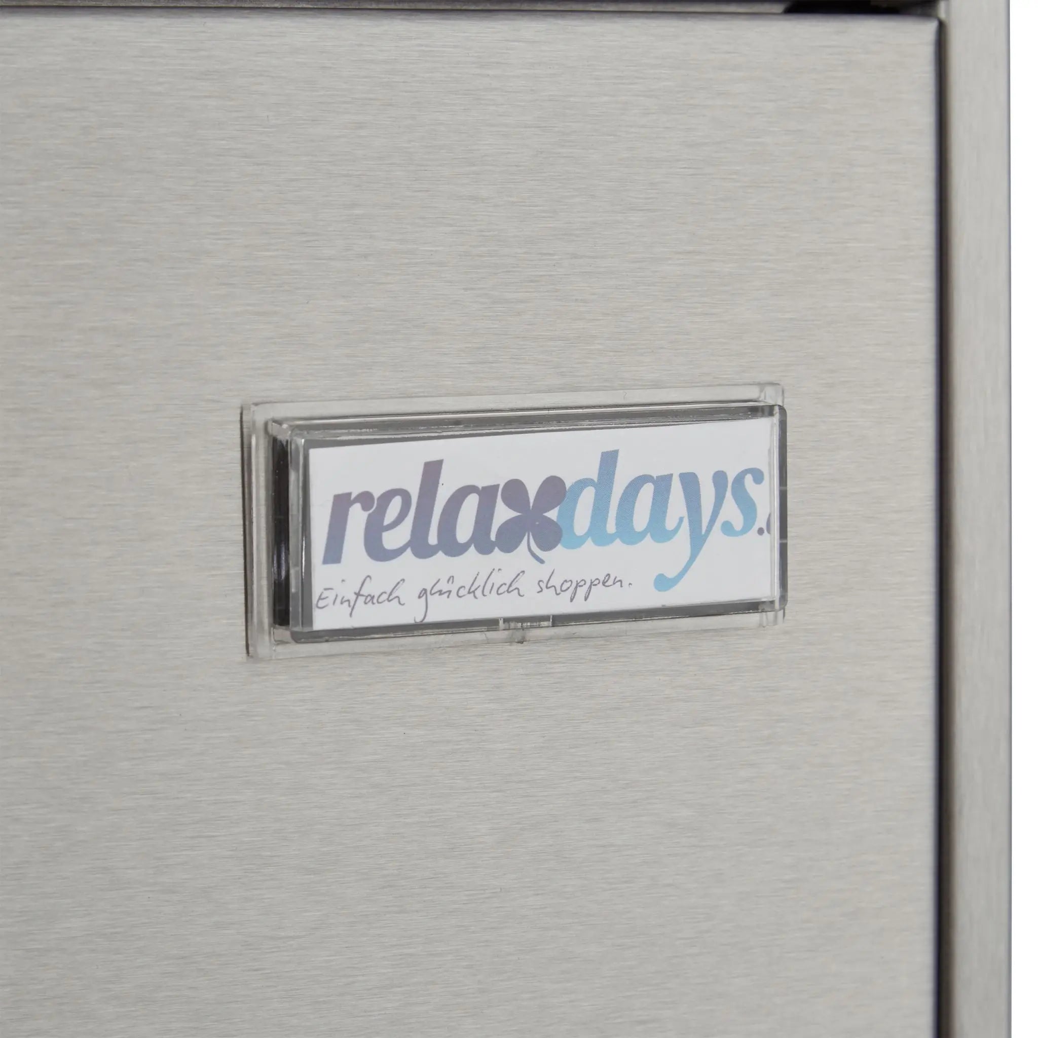 Briefkasten Edelstahl Silber von Relaxdays