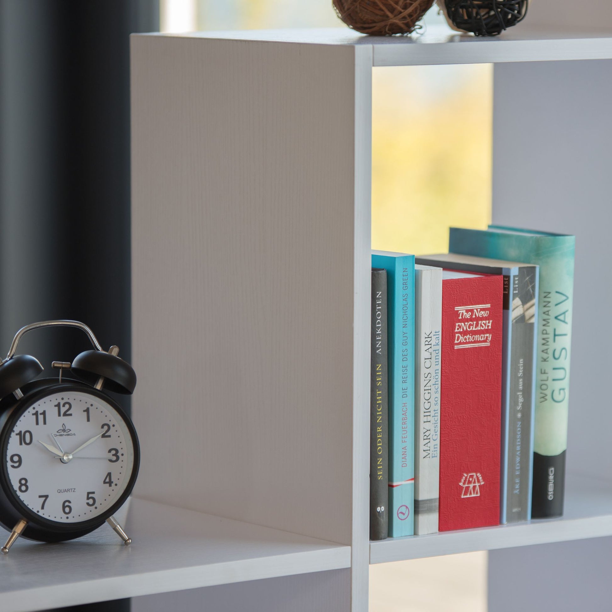 Buchtresor klein verschliessbar Weiss-Rot-Silber von Relaxdays