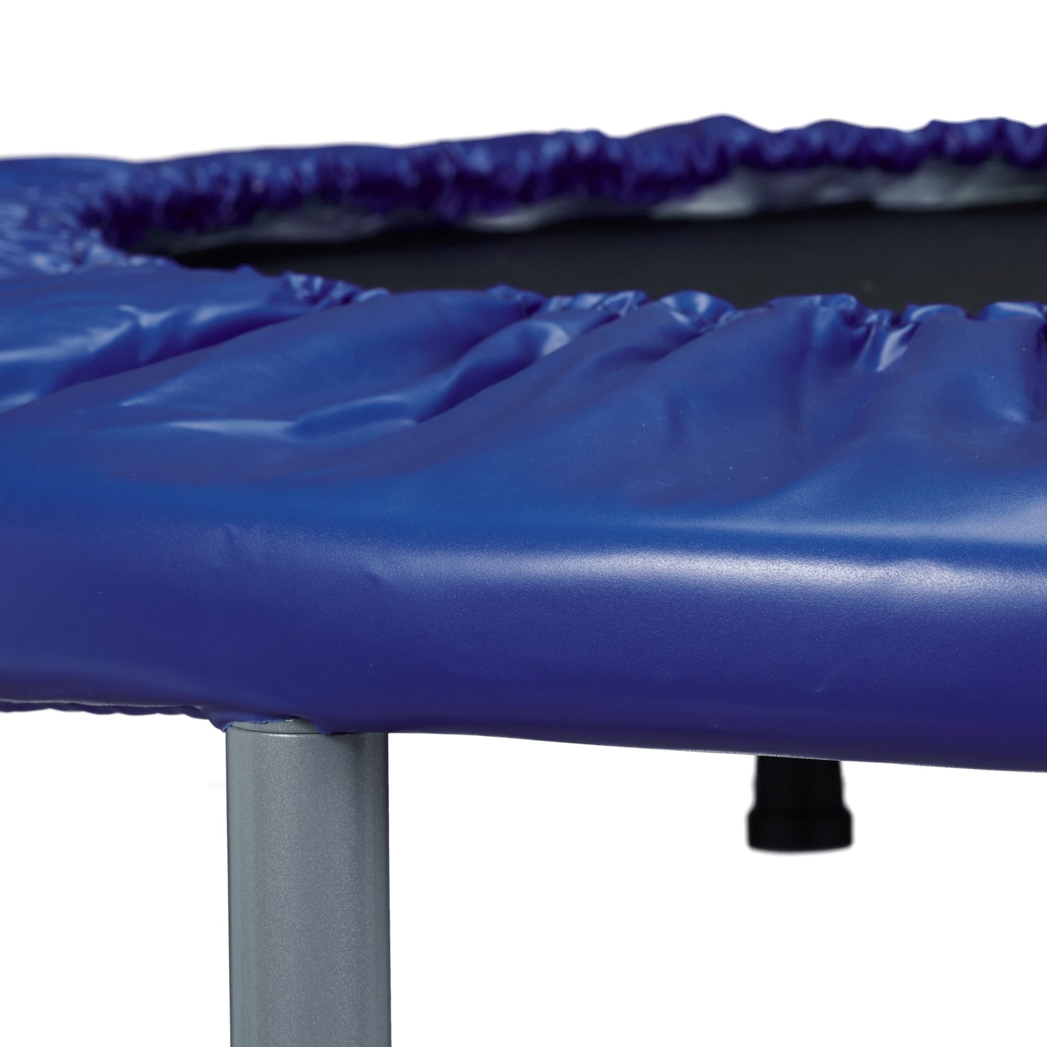 Trampolin faltbar Indoor Dunkelblau-Schwarz-Grau von Relaxdays