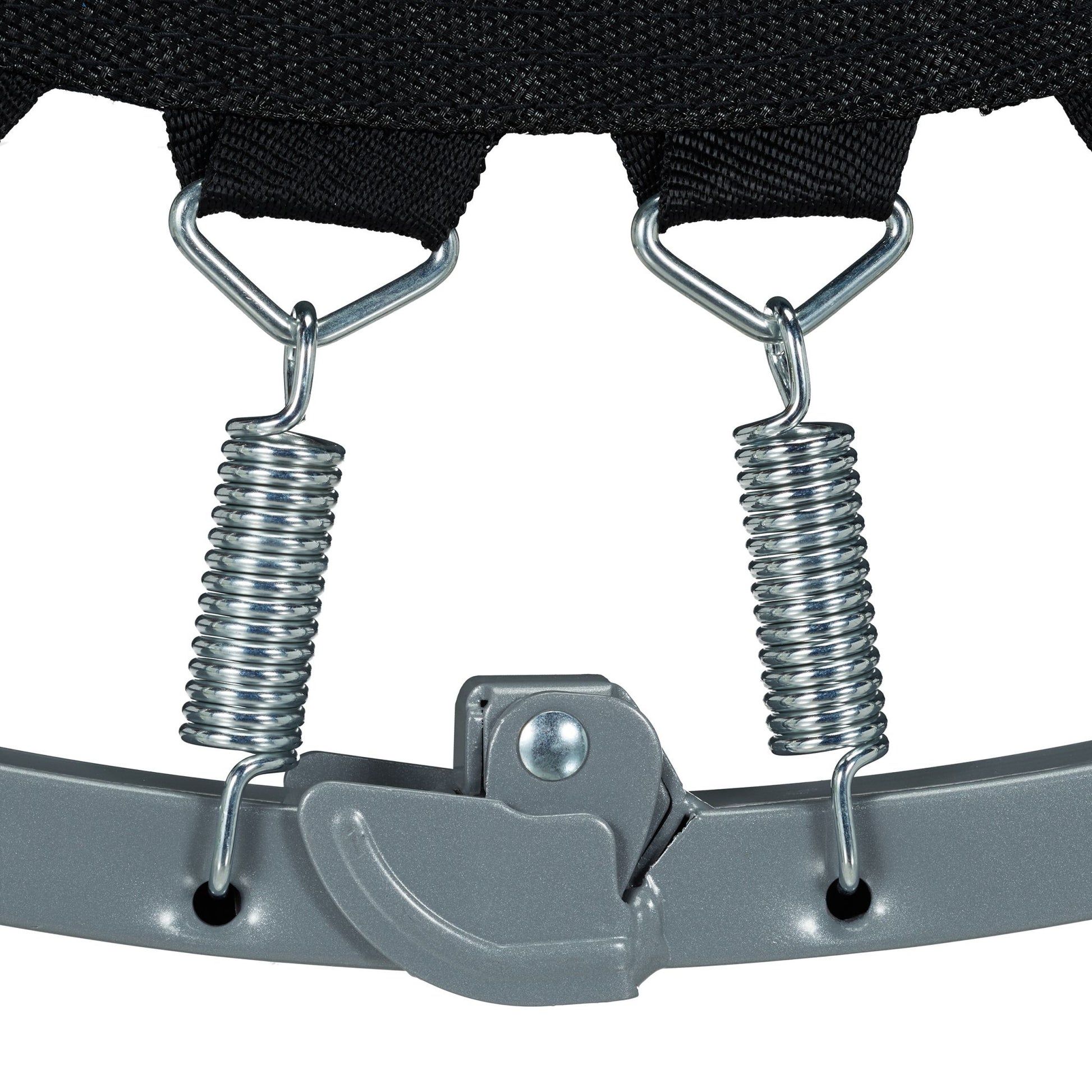 Trampolin faltbar Indoor Dunkelblau-Schwarz-Grau von Relaxdays