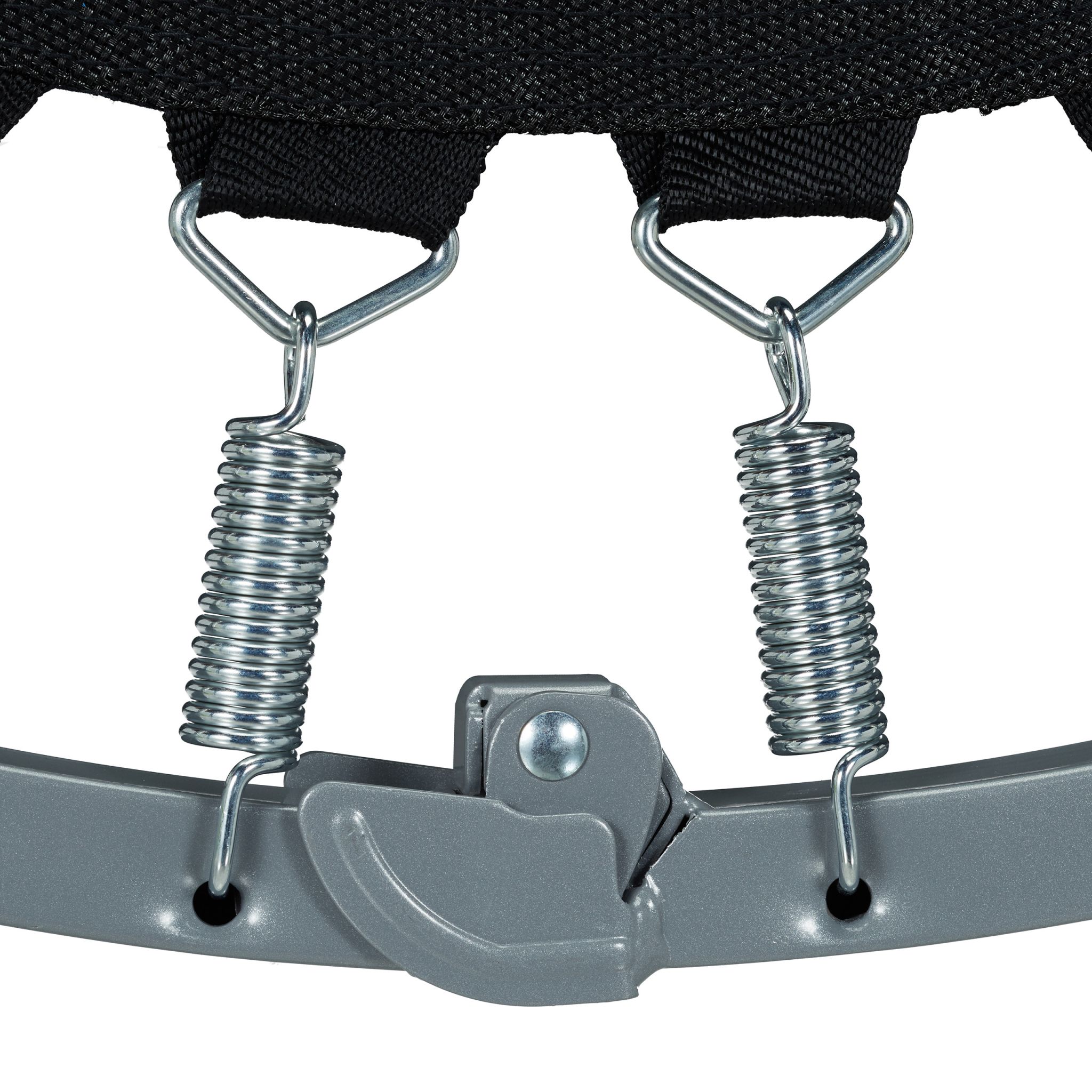 Trampolin faltbar Indoor Dunkelblau-Schwarz-Grau von Relaxdays