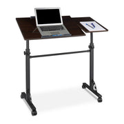 Laptoptisch gross Premium XXL Schwarz von Relaxdays