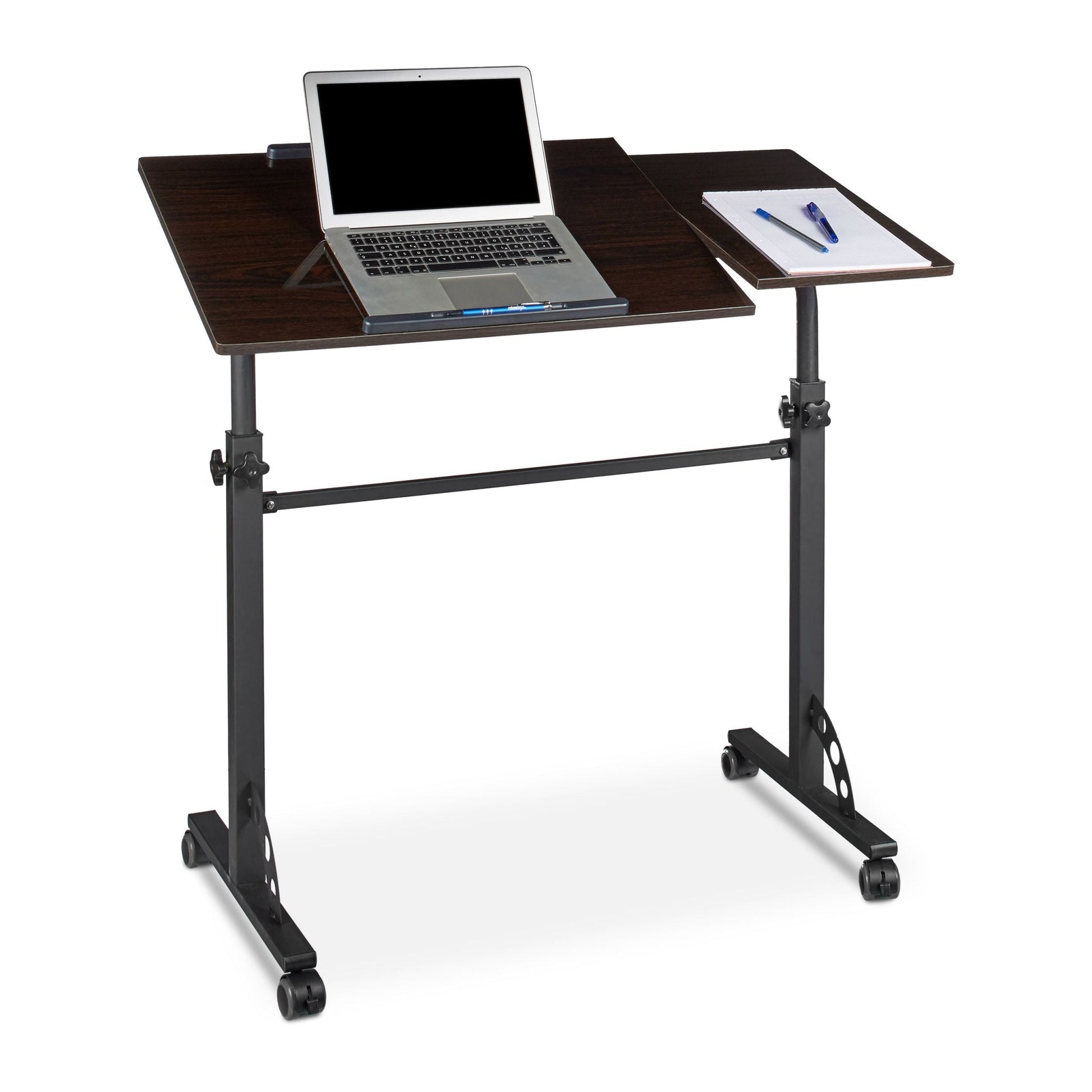 Laptoptisch gross Premium XXL Schwarz von Relaxdays