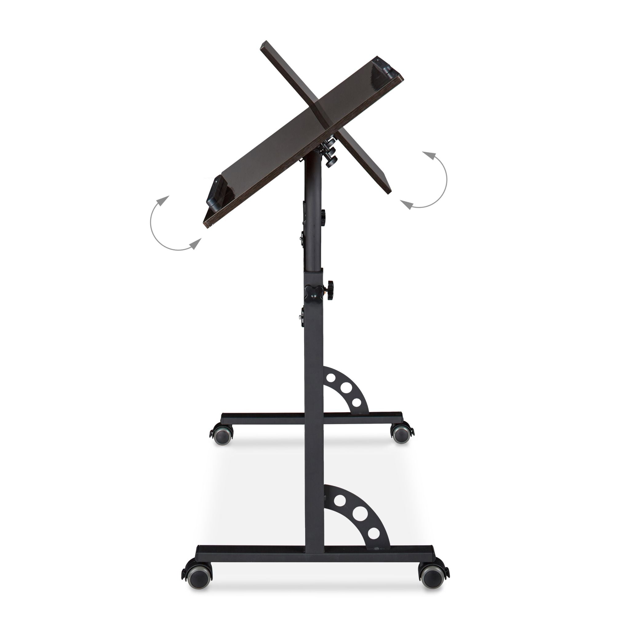 Laptoptisch gross Premium XXL Schwarz von Relaxdays