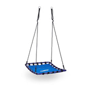 Nestschaukel Outdoor viereckig Weiss-Dunkelblau-Schwarz von Relaxdays