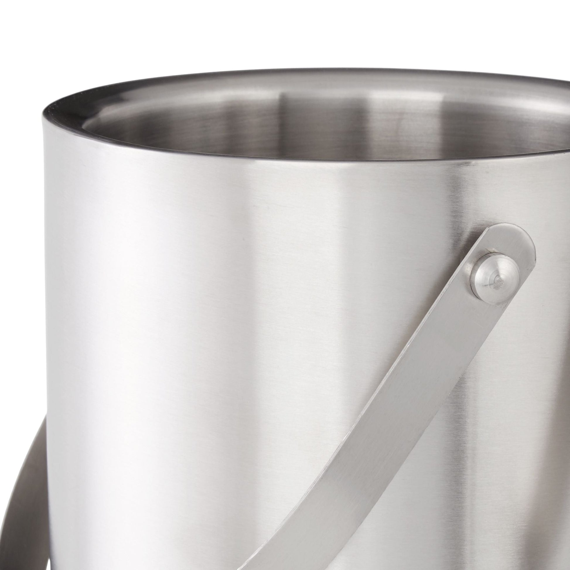 Eisbehälter mit Eiszange für 1,5L Silber von Relaxdays