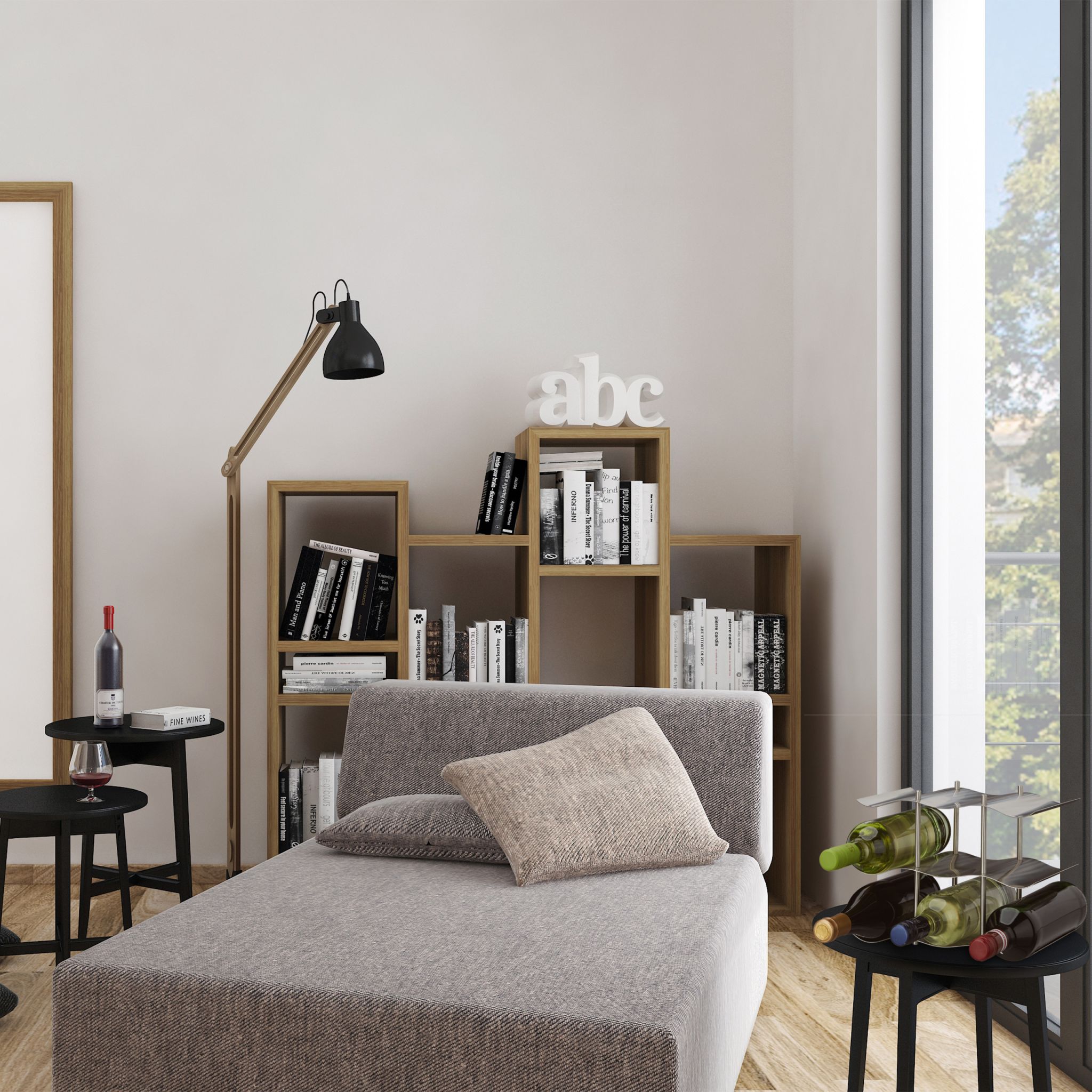 Weinregal Edelstahl Silber von Relaxdays