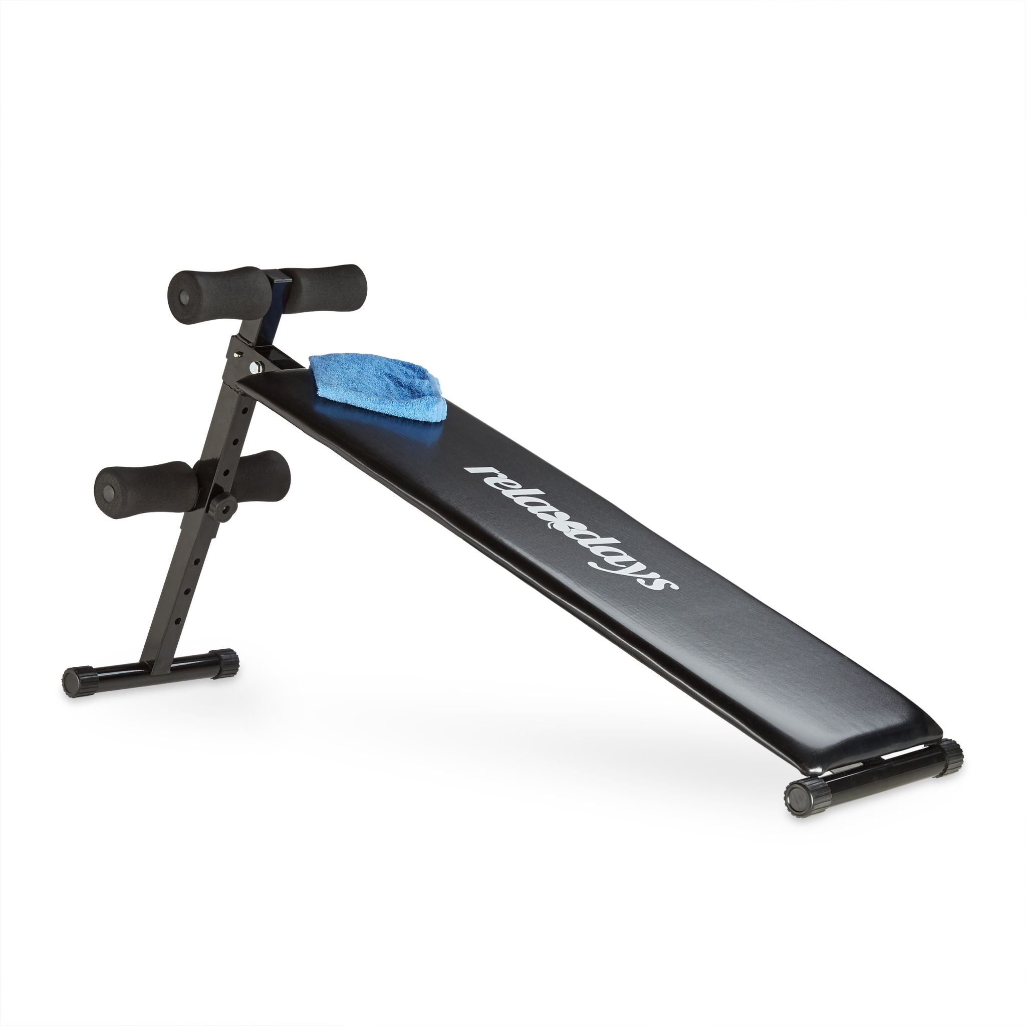 Sit Up Bank Weiss-Schwarz von Relaxdays