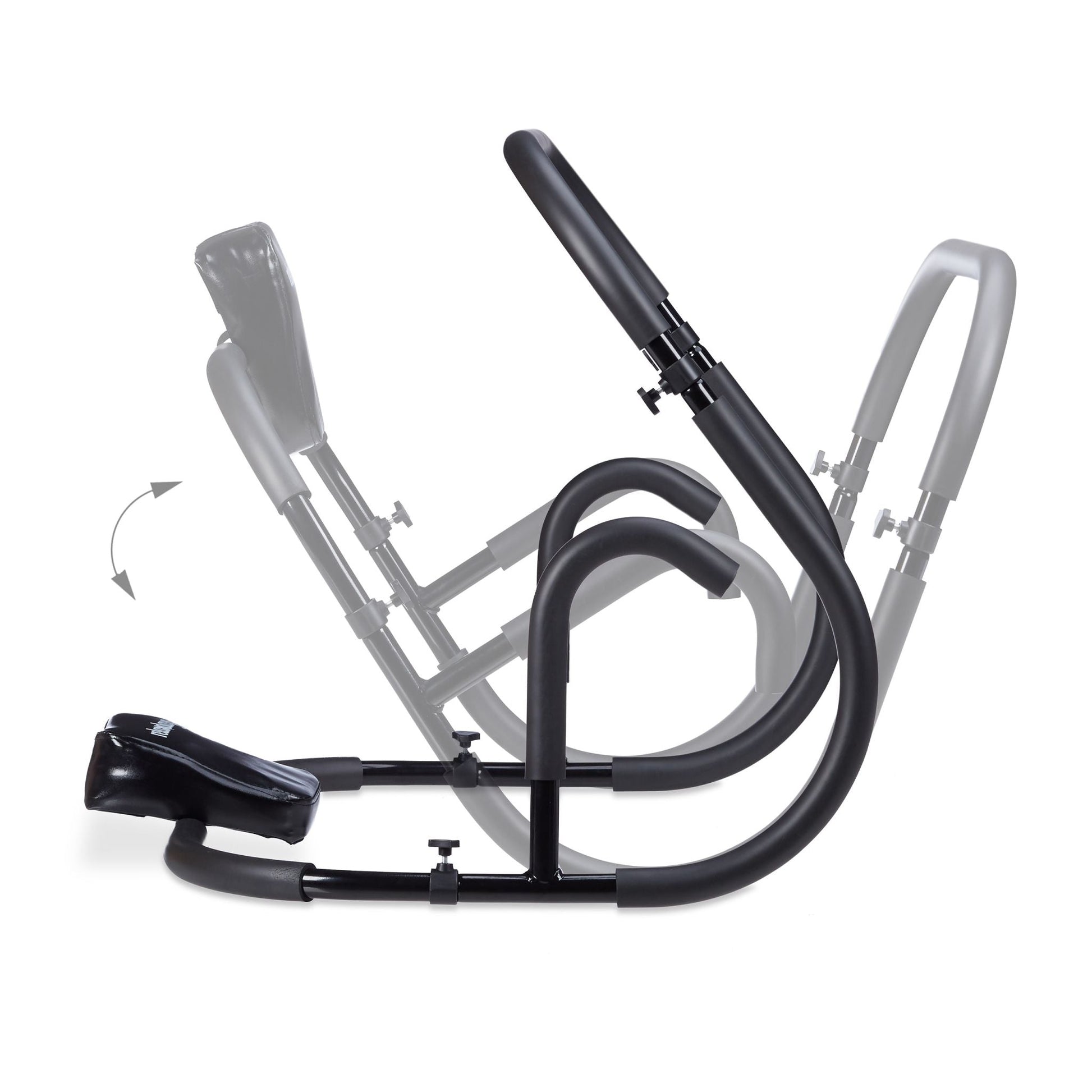 Bauchtrainer AB Roller Schwarz von Relaxdays