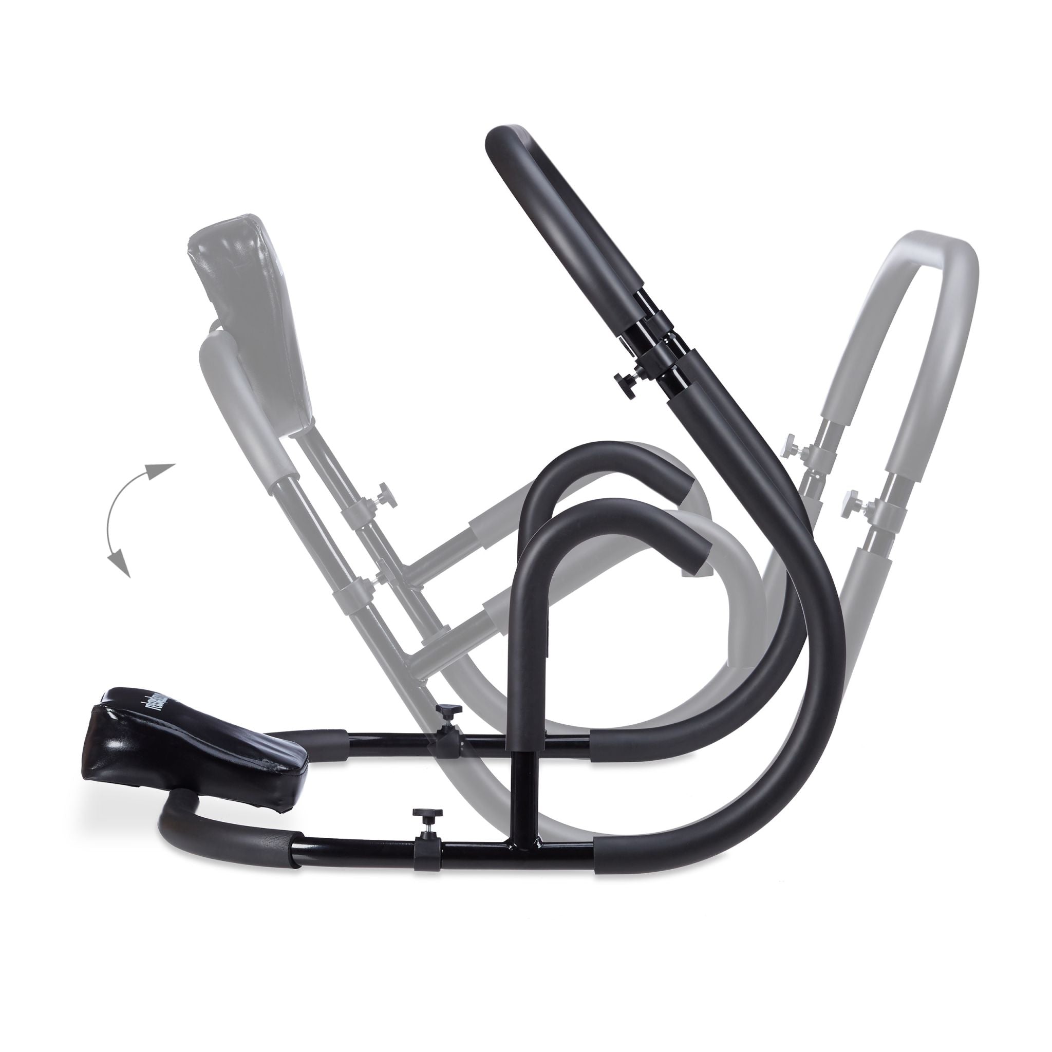 Bauchtrainer AB Roller Schwarz von Relaxdays