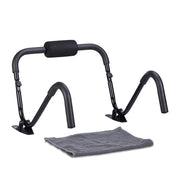 Bauchtrainer AB Roller mit Standfuss Schwarz von Relaxdays