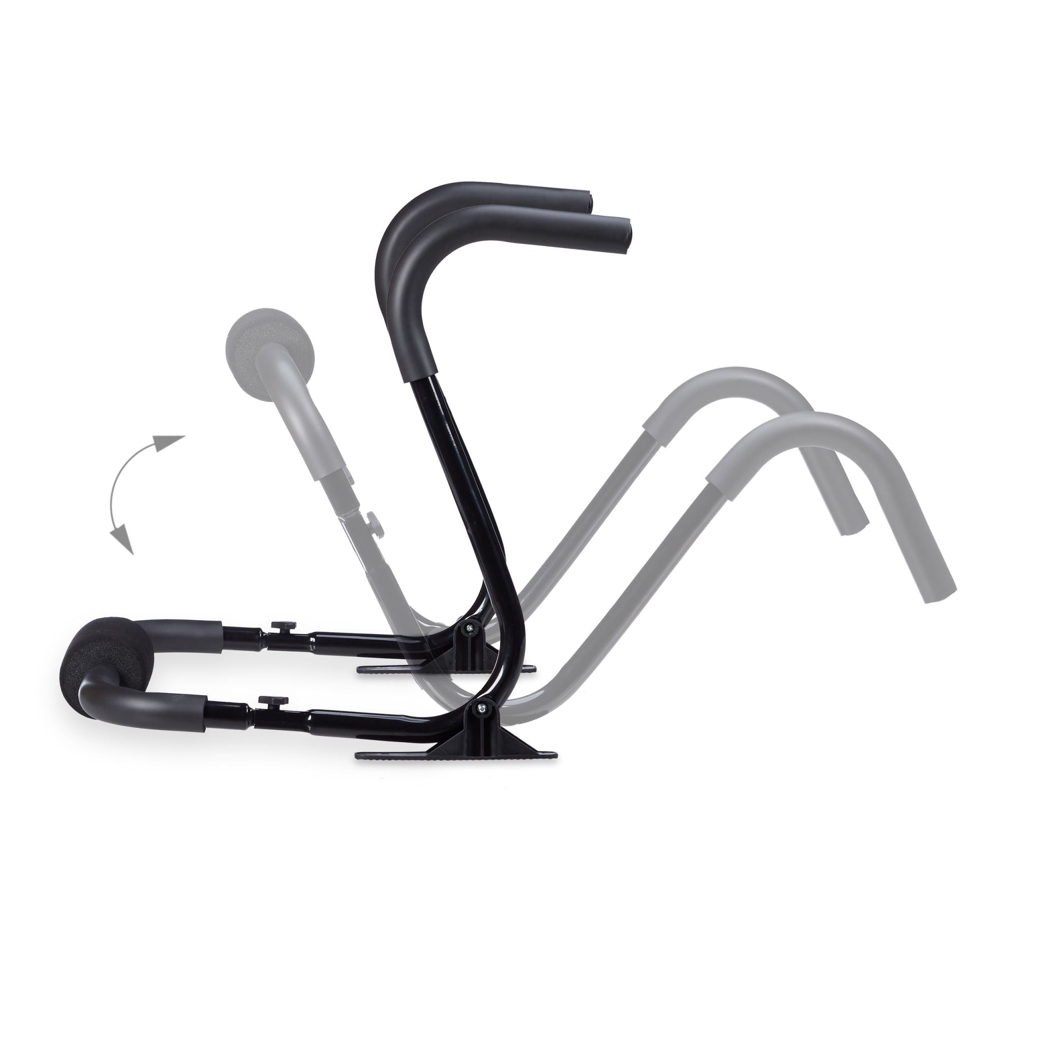 Bauchtrainer AB Roller mit Standfuss Schwarz von Relaxdays