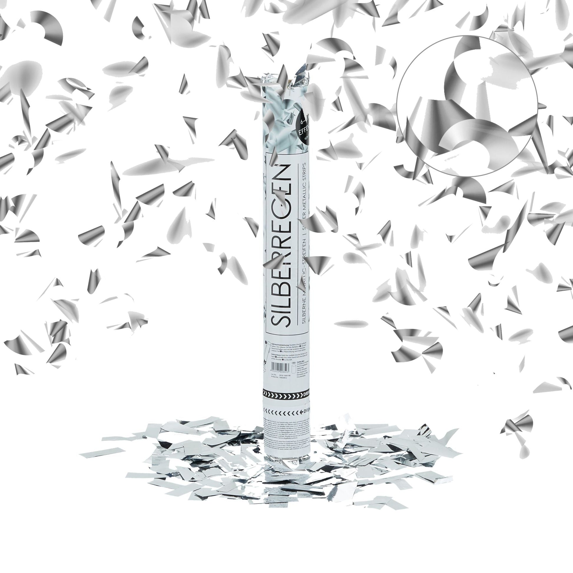 Party Popper 40cm Silber Silber von Relaxdays