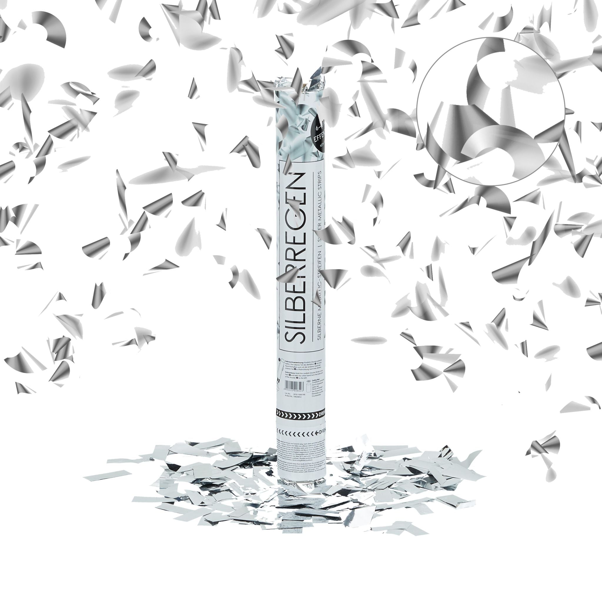 Party Popper 40cm Silber Silber von Relaxdays