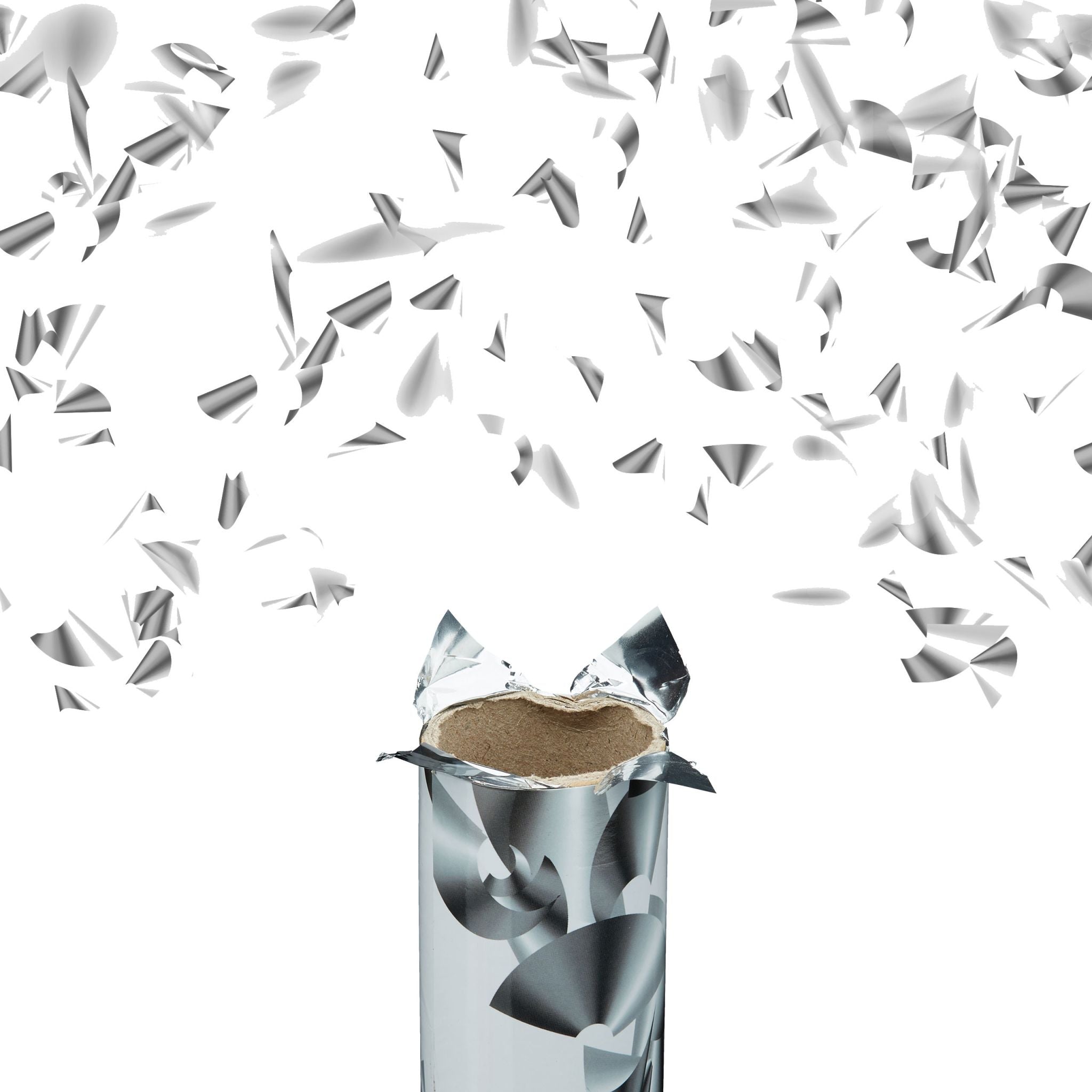 Party Popper 80cm Silber Silber von Relaxdays