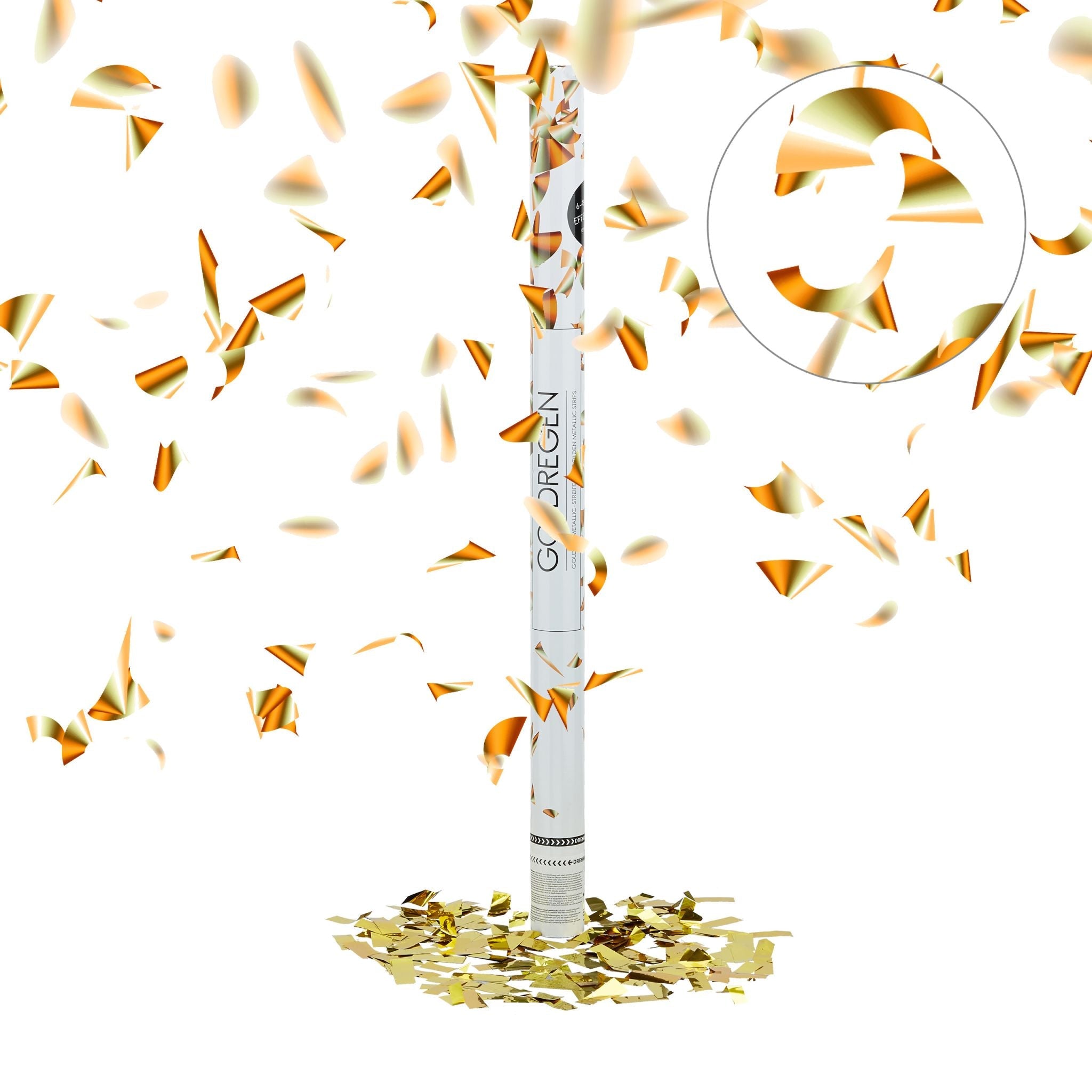Party Popper 80cm Gold Gold von Relaxdays