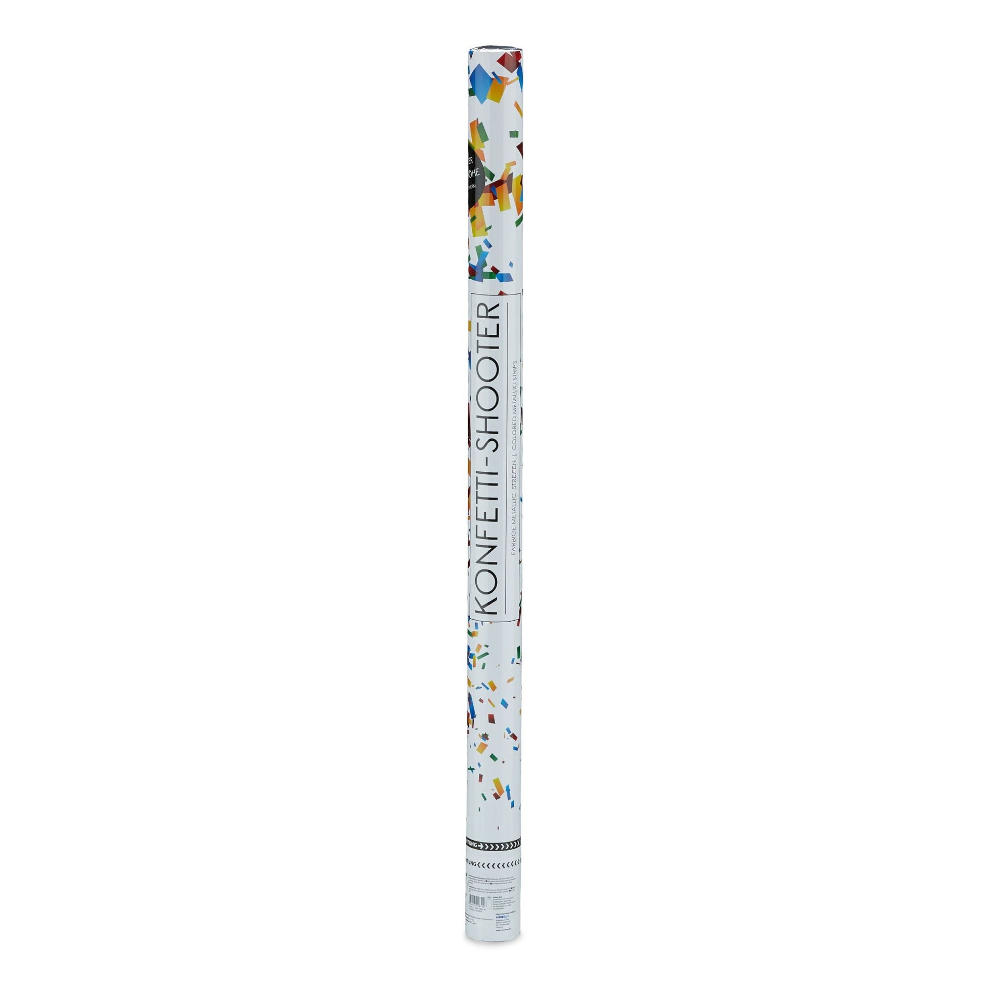 Party Popper 80cm Bunt Blau-Gelb-Rot von Relaxdays