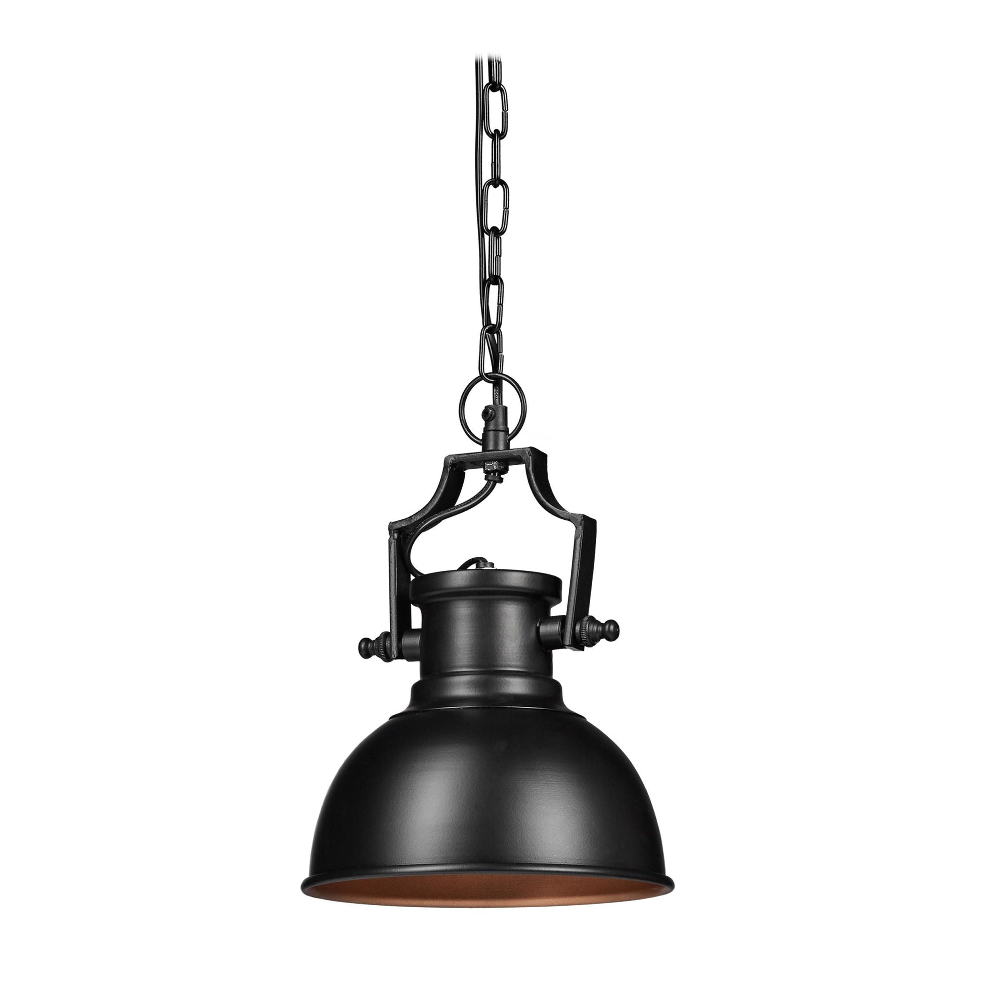 Hängelampe Industrial Look klein Gold-Schwarz von Relaxdays