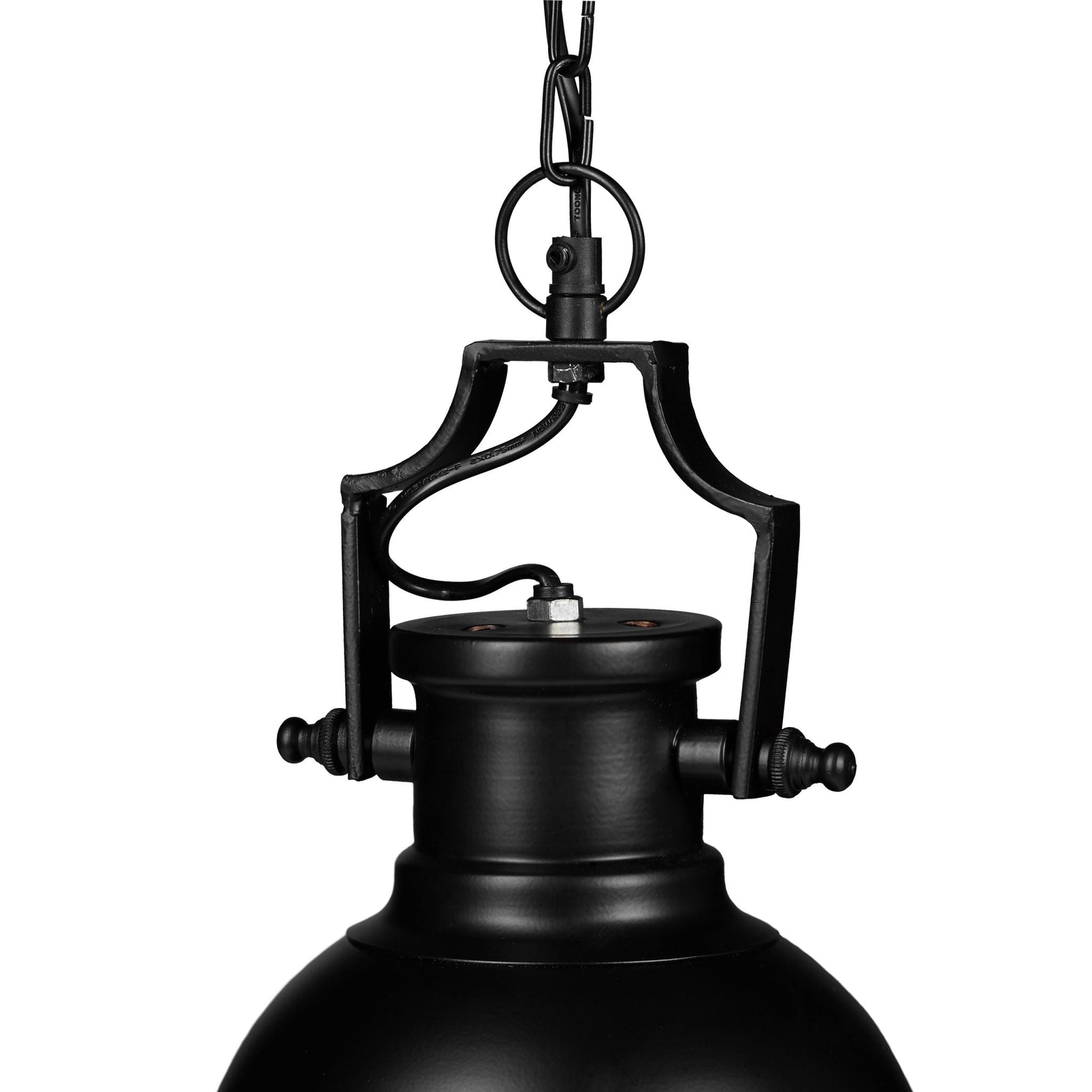 Hängelampe Industrial Look klein Gold-Schwarz von Relaxdays