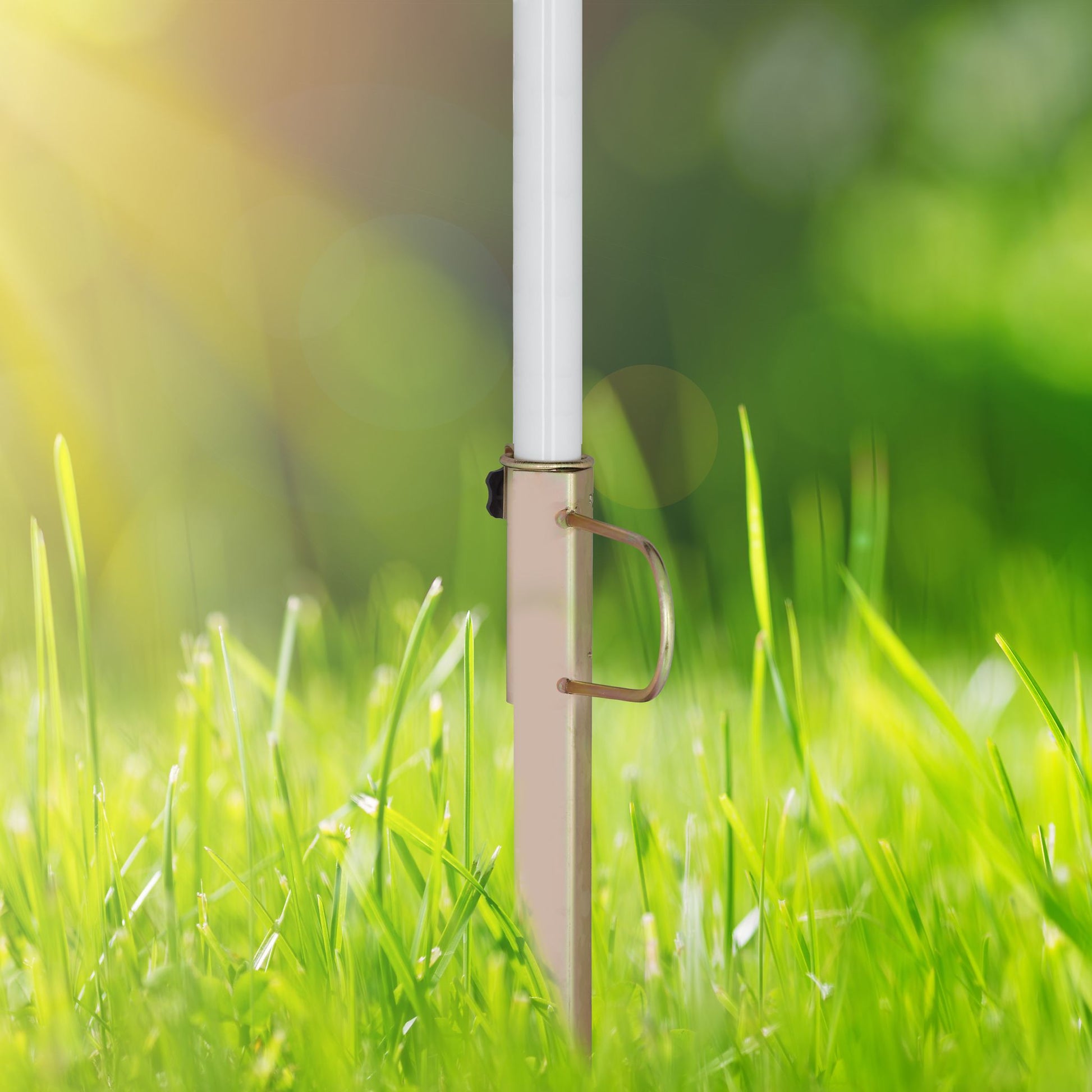 Rasendorn für Sonnenschirm Braun von Relaxdays