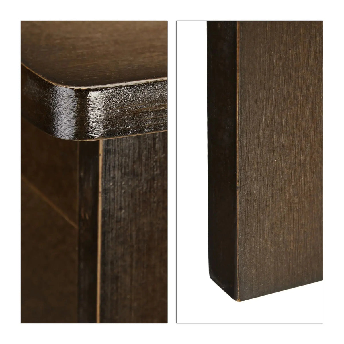 Badezimmerschrank dunkelbraun LAMELL Dunkelbraun-Silber von Relaxdays