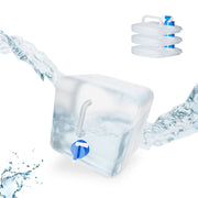 Faltkanister 4er-Set Blau-Transparent von Relaxdays